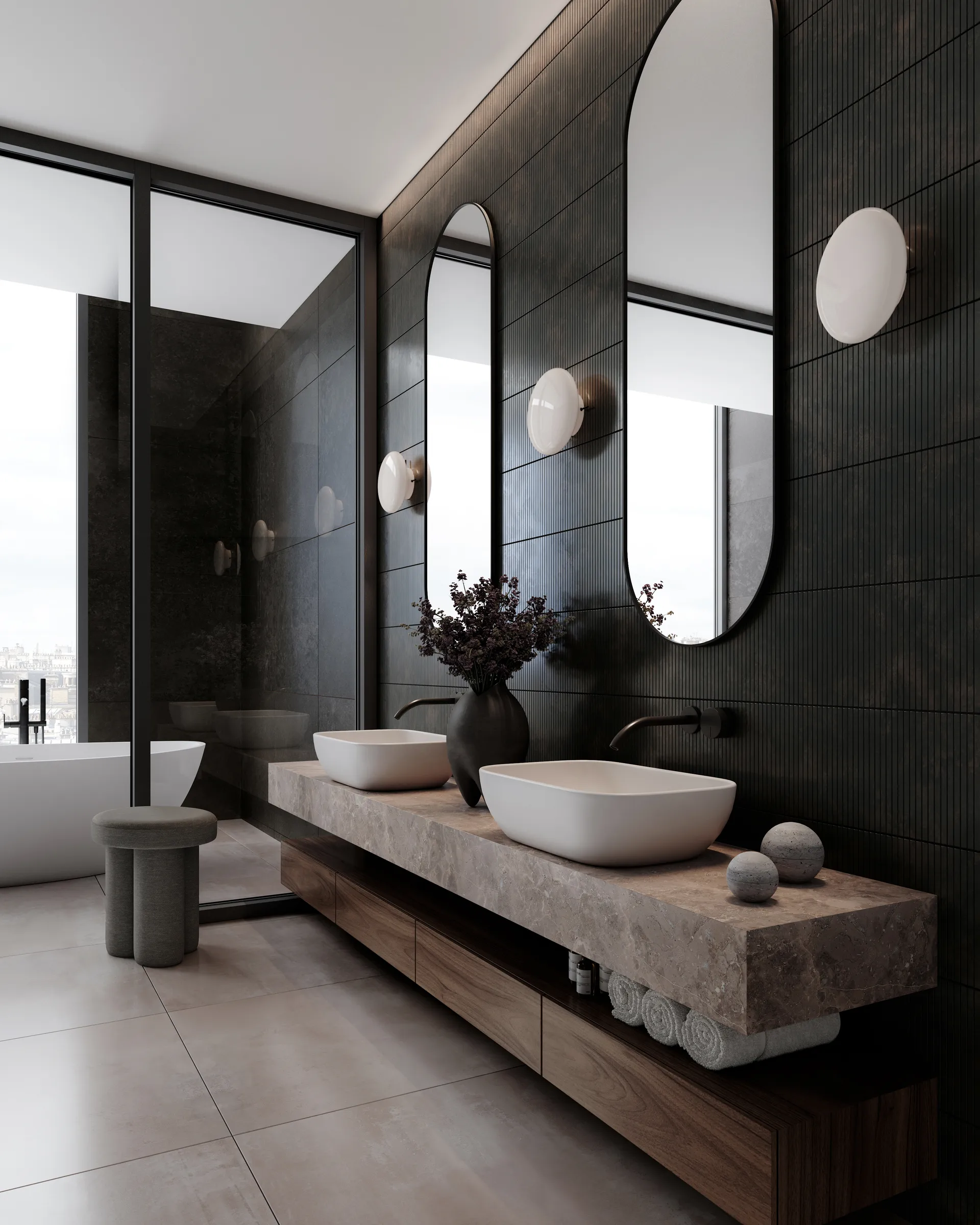 Applique murale Hikari, Opal White, Ø24 cm 101 Copenhagen