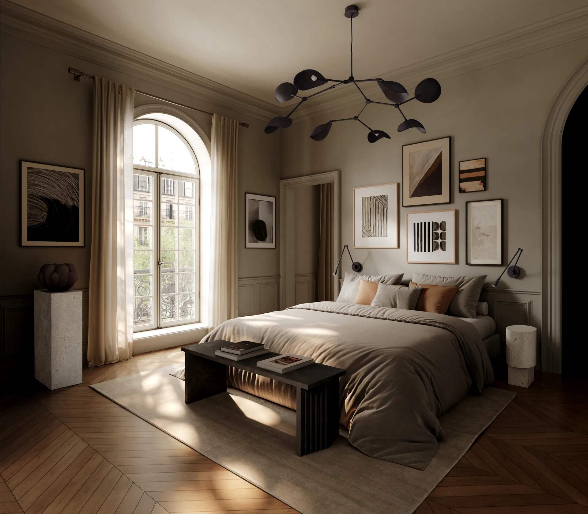 Applique murale Snake, Burned Black 101 Copenhagen