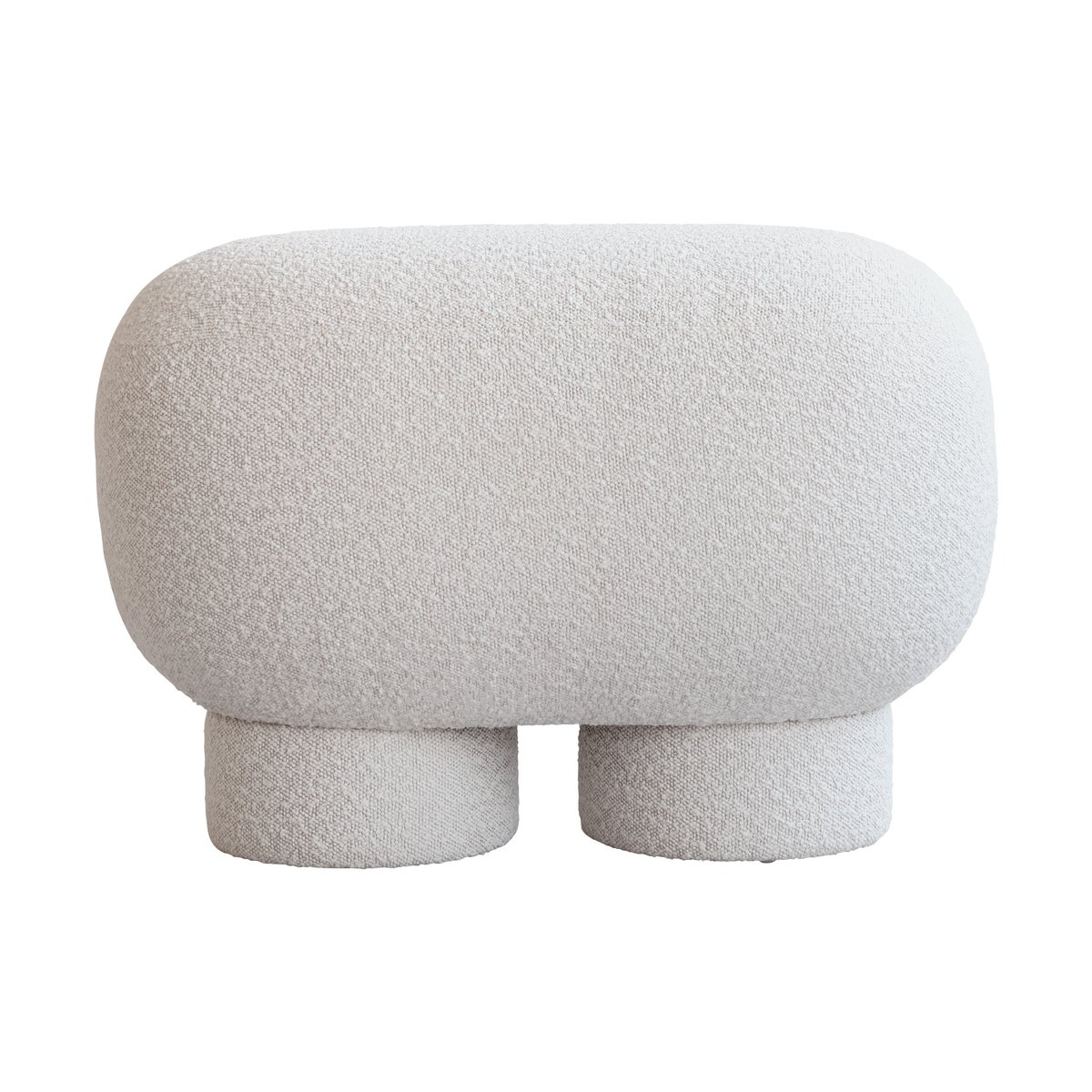 101 Copenhagen Banc Big Foot petit 70x47 cm Bouclé | Design Scandinave | Bancs | Blanc