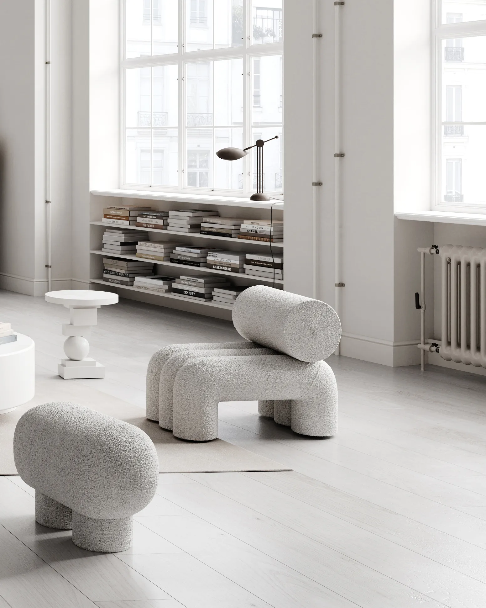 Banc Big Foot Petit, Nubuck 101 Copenhagen