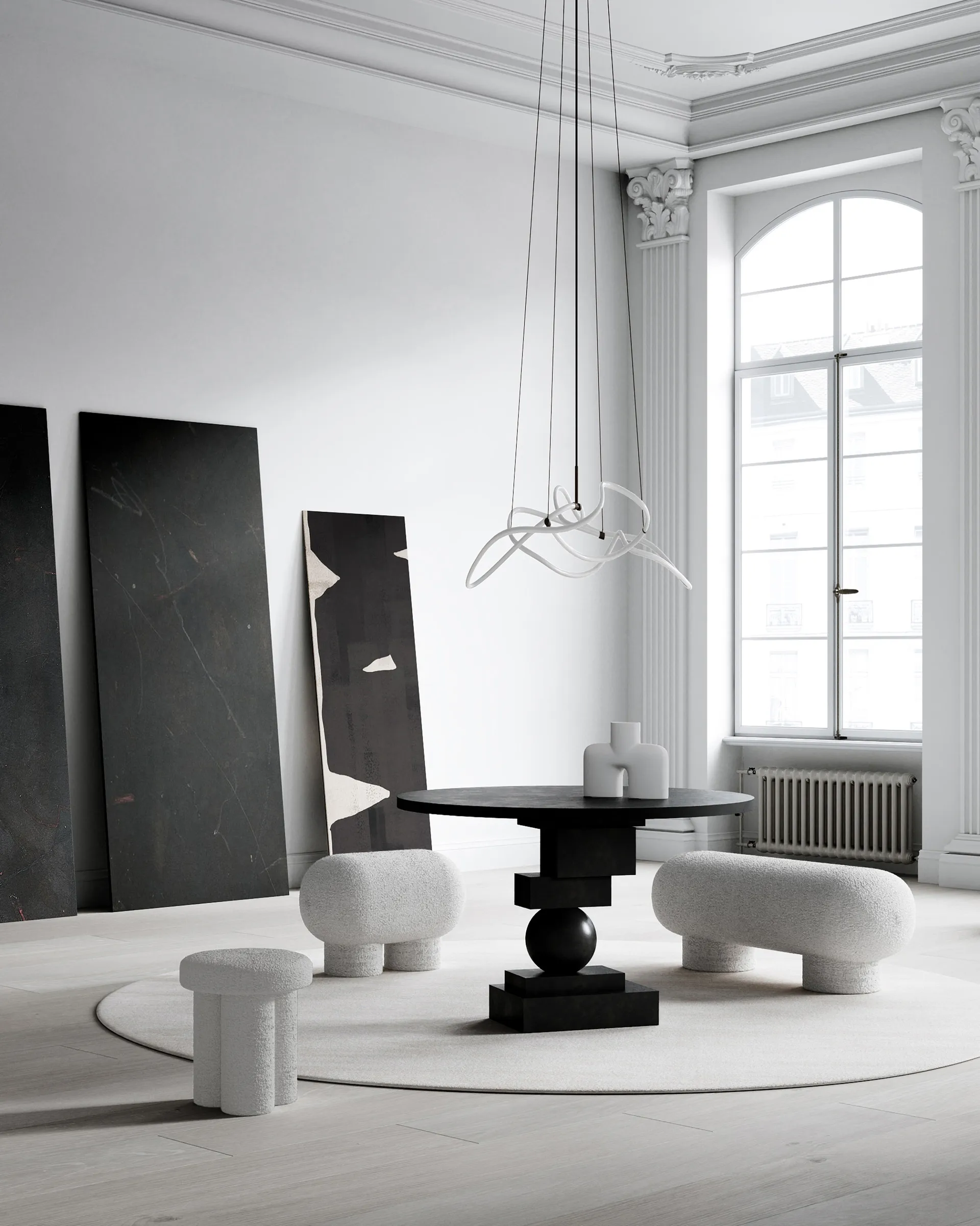 Banc Big Foot Petit, Nubuck 101 Copenhagen