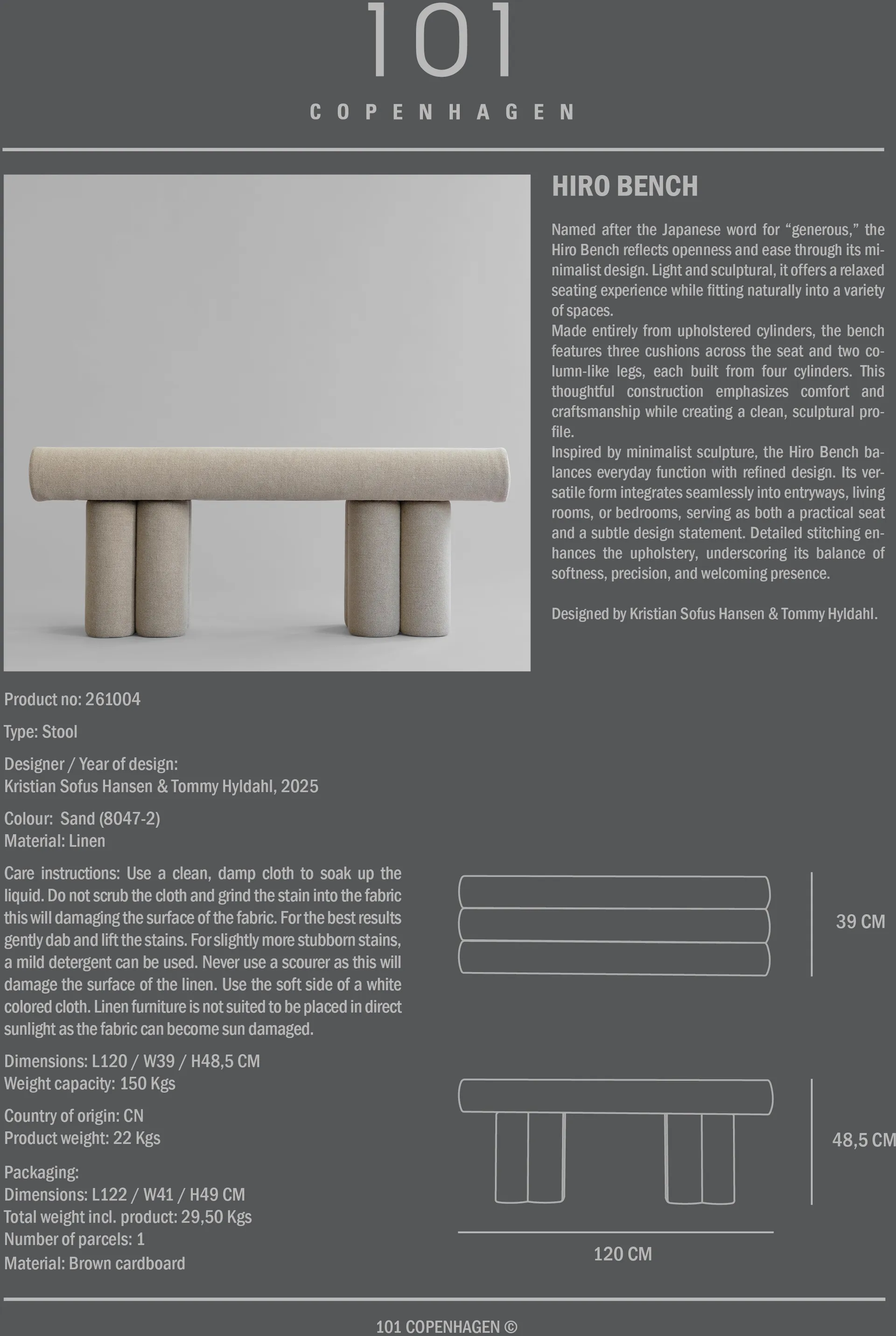 Banc Hiro, Lin en 101 Copenhagen