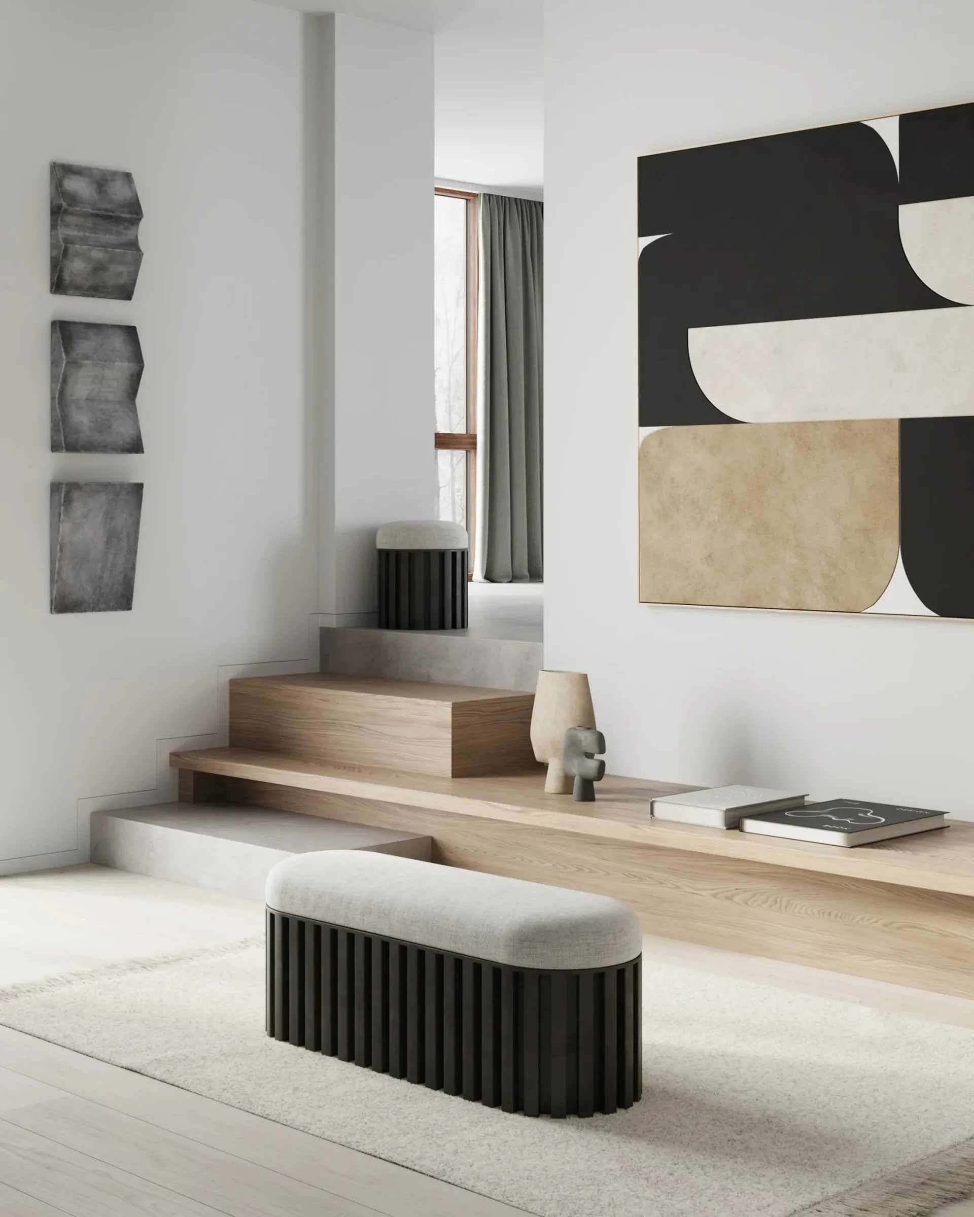 Banc Tribu lin, Coffee-white chalk 101 Copenhagen