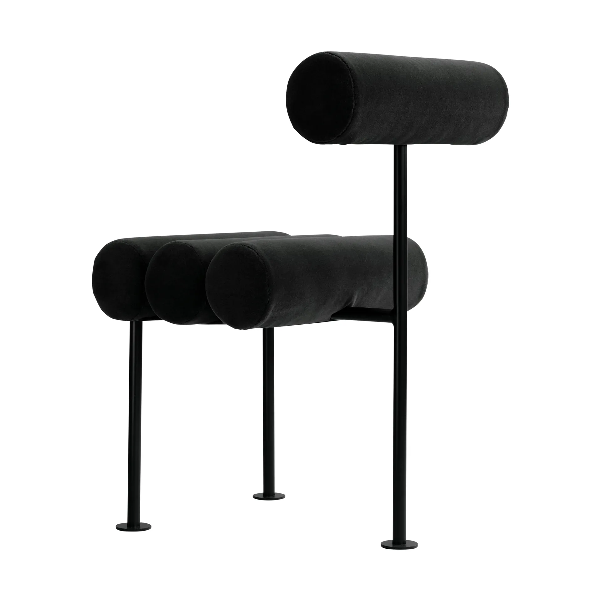 Chaise de salle à manger Hiro, Black frame-peat 101 Copenhagen