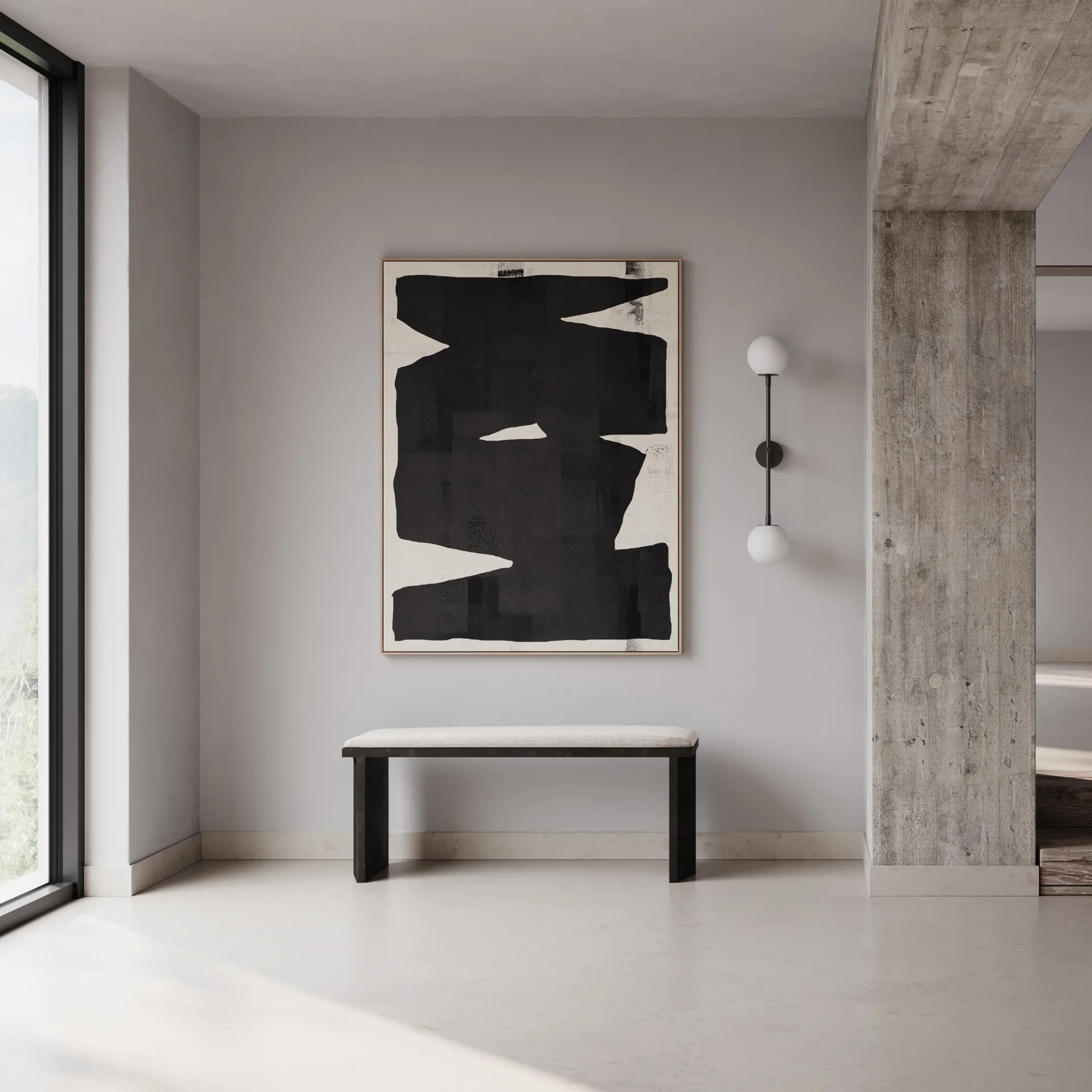 Coussin de banc Arc en lin 35x120 cm, Lin 101 Copenhagen