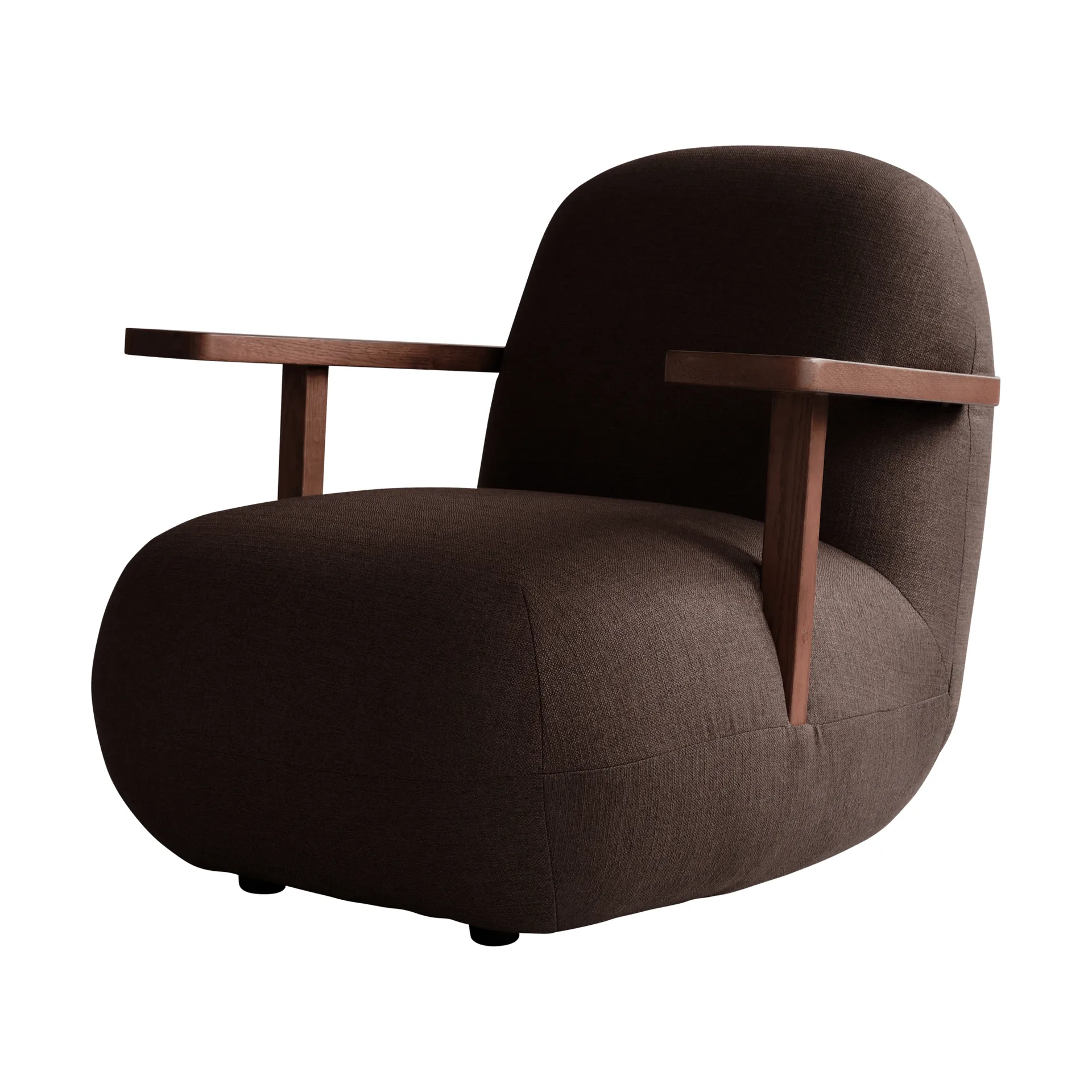 Fauteuil avec accoudoirs Toe Chair, Classic brown oak-dark brown 101 Copenhagen