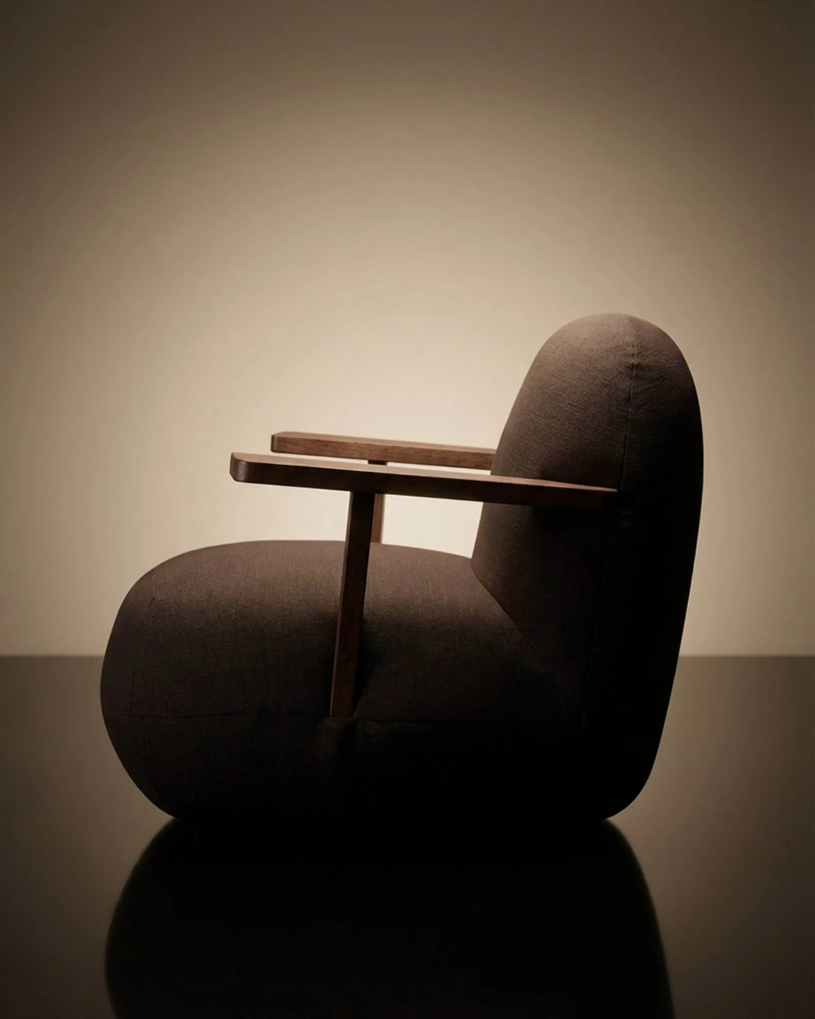 Fauteuil avec accoudoirs Toe Chair, Classic brown oak-dark brown 101 Copenhagen