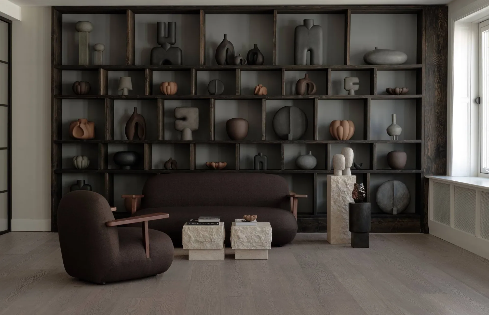Fauteuil avec accoudoirs Toe Chair, Classic brown oak-dark brown 101 Copenhagen
