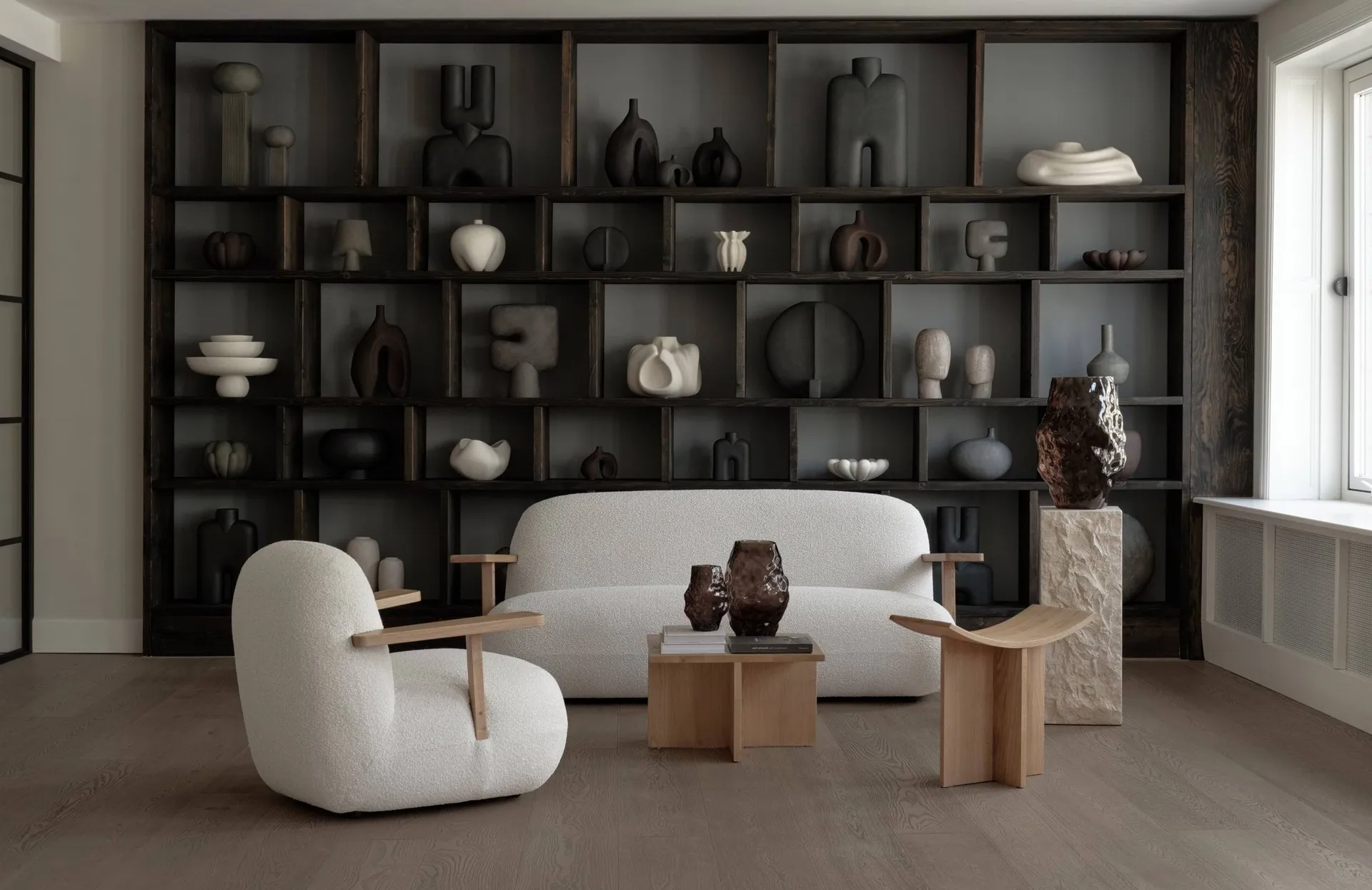 Fauteuil avec accoudoirs Toe Chair, Natural oak-off white 101 Copenhagen