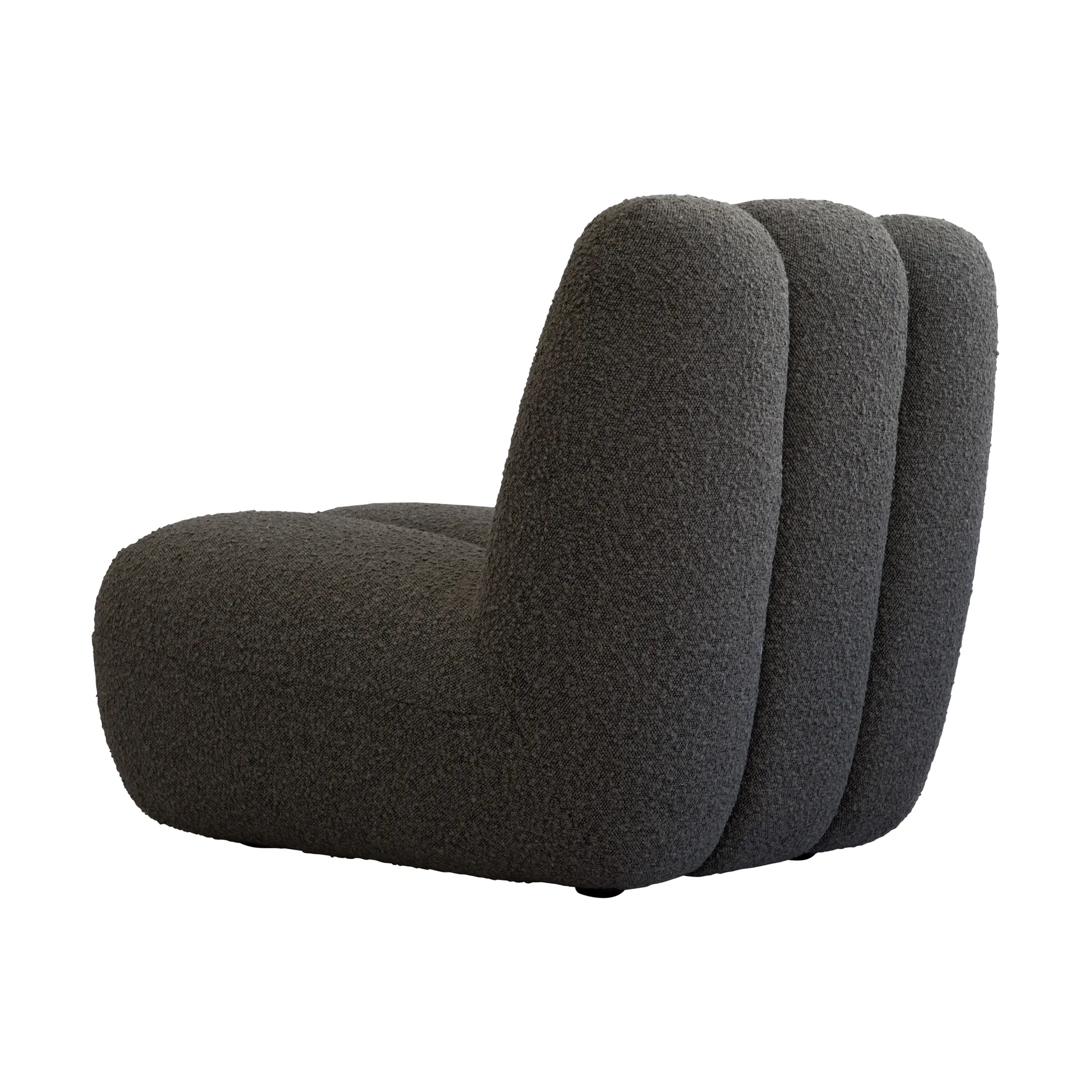 Fauteuil lounge Toe bouclé, Deep taupe 101 Copenhagen