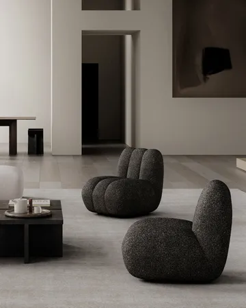 Fauteuil lounge Toe bouclé - Deep taupe - 101 Copenhagen