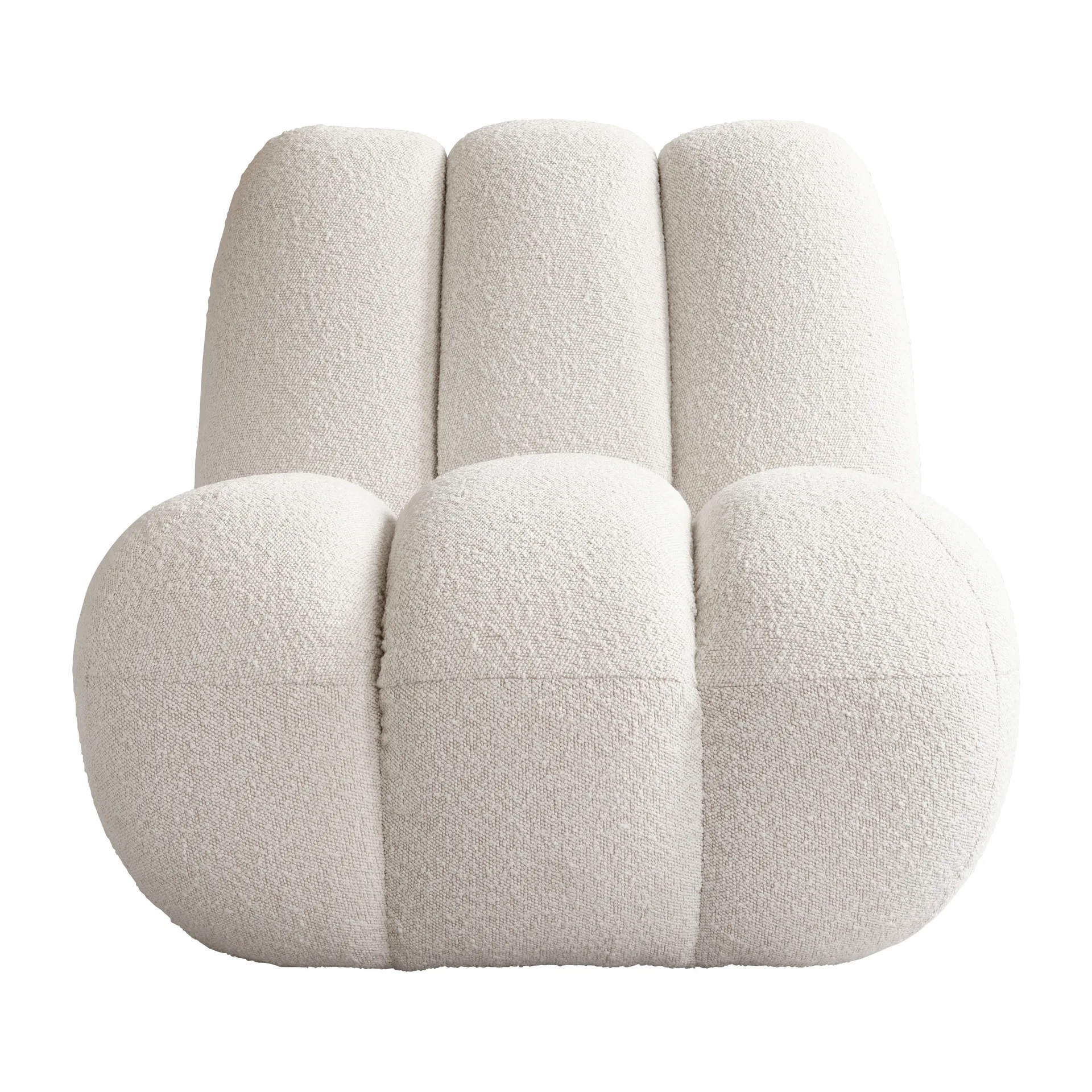 Fauteuil lounge Toe bouclé, Off-white 101 Copenhagen