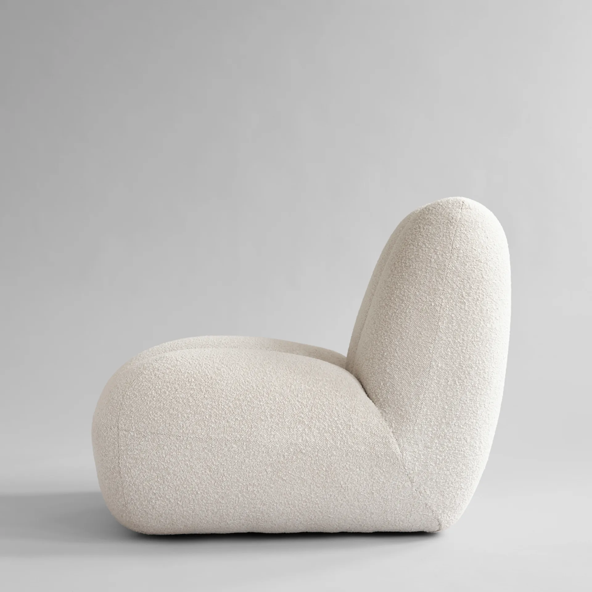 Fauteuil lounge Toe bouclé, Off-white 101 Copenhagen