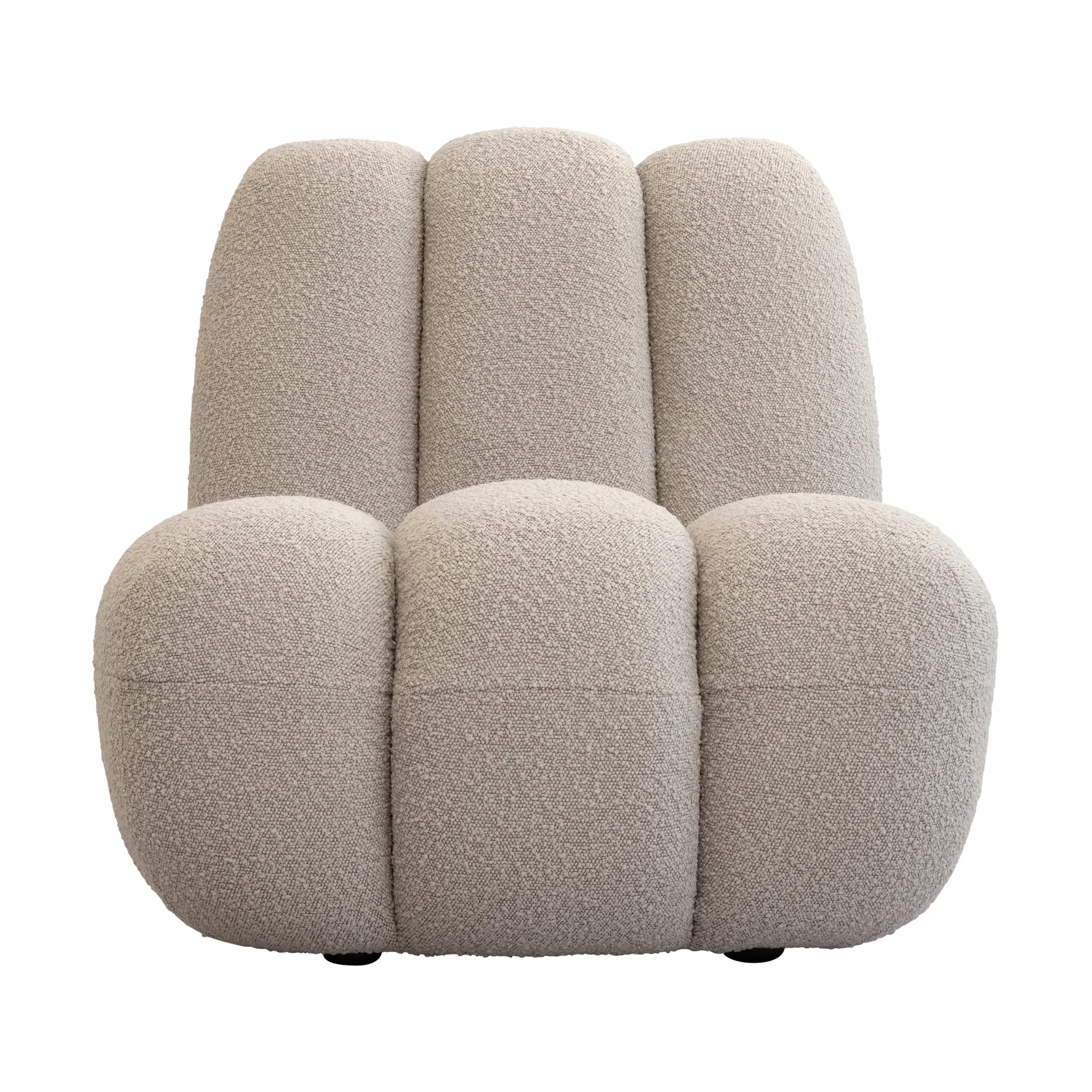 Fauteuil lounge Toe bouclé, Smoked sand 101 Copenhagen