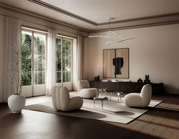 Fauteuil lounge Toe bouclé - Smoked sand - 101 Copenhagen