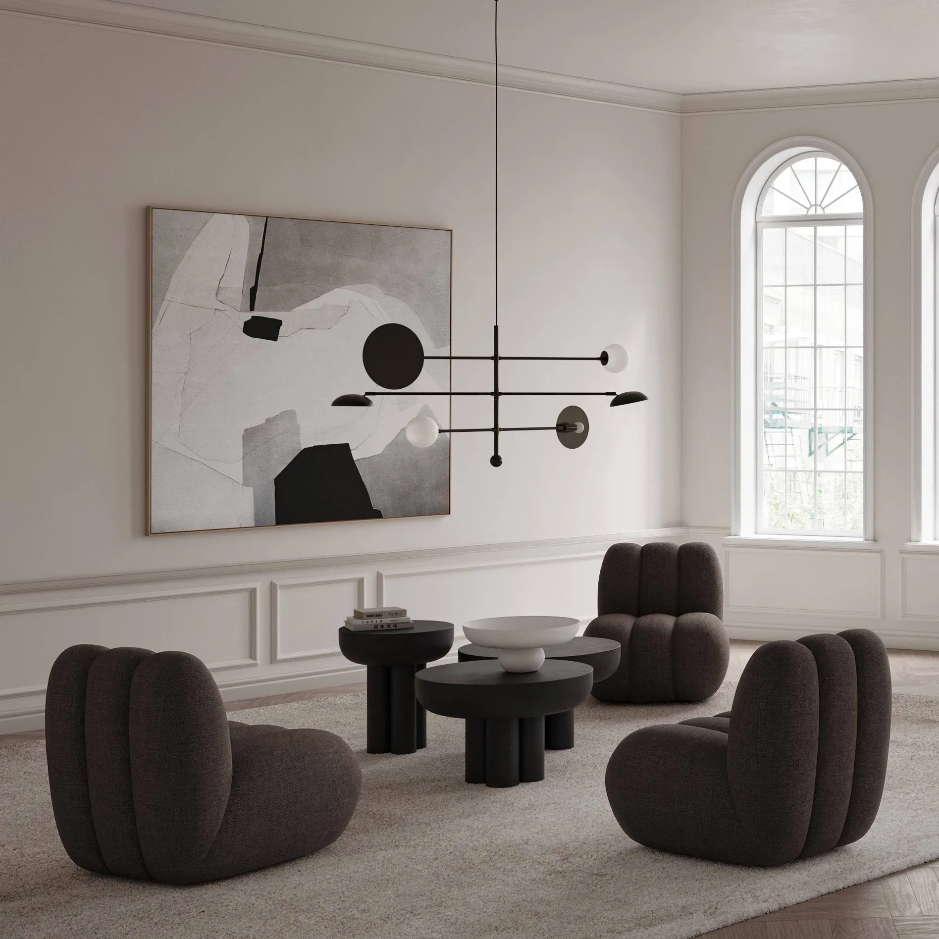 Fauteuil lounge Toe, Dark brown 101 Copenhagen