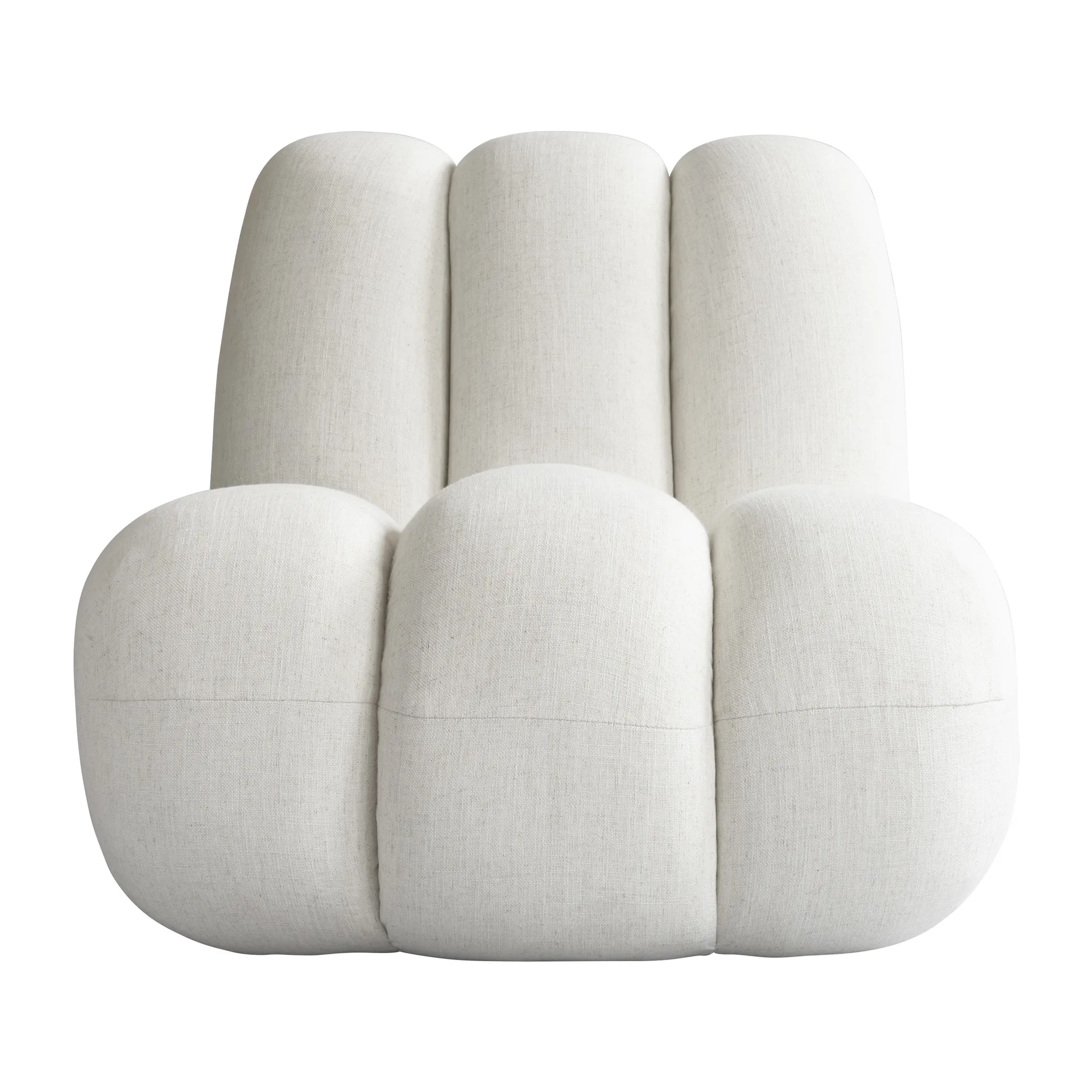 Fauteuil lounge Toe lin, White chalk 101 Copenhagen