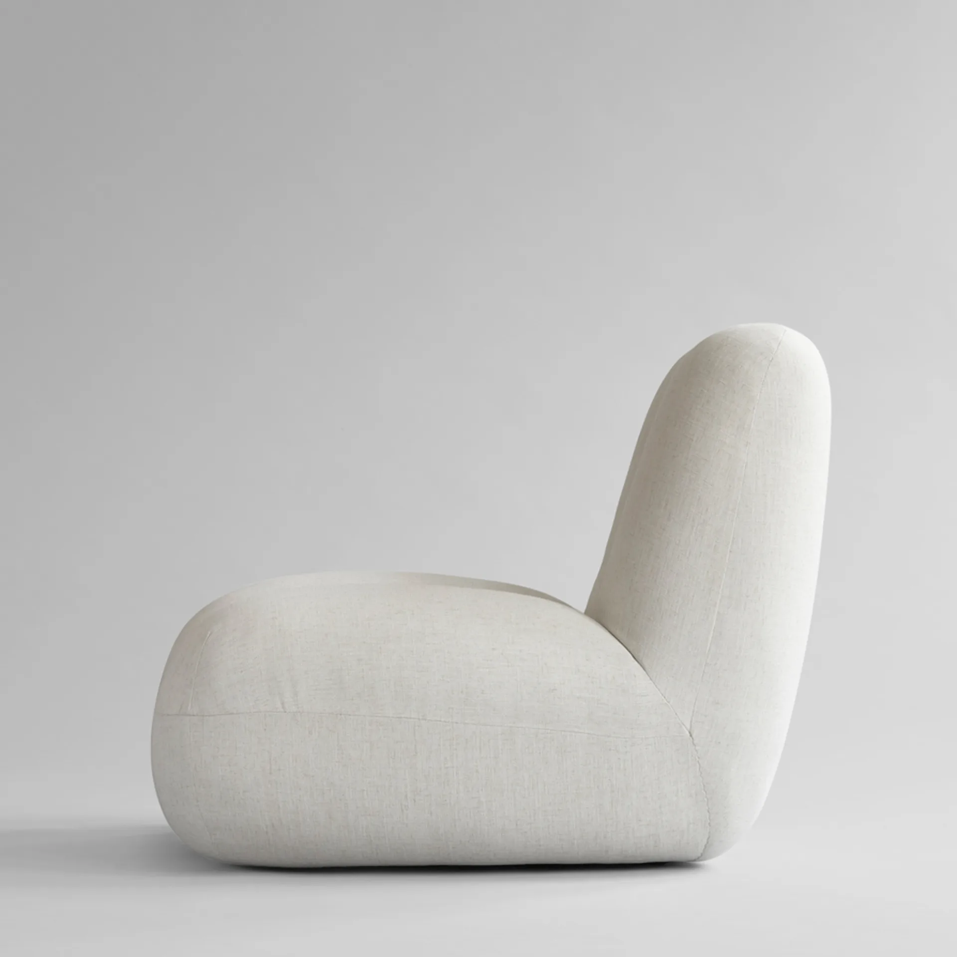 Fauteuil lounge Toe lin, White chalk 101 Copenhagen