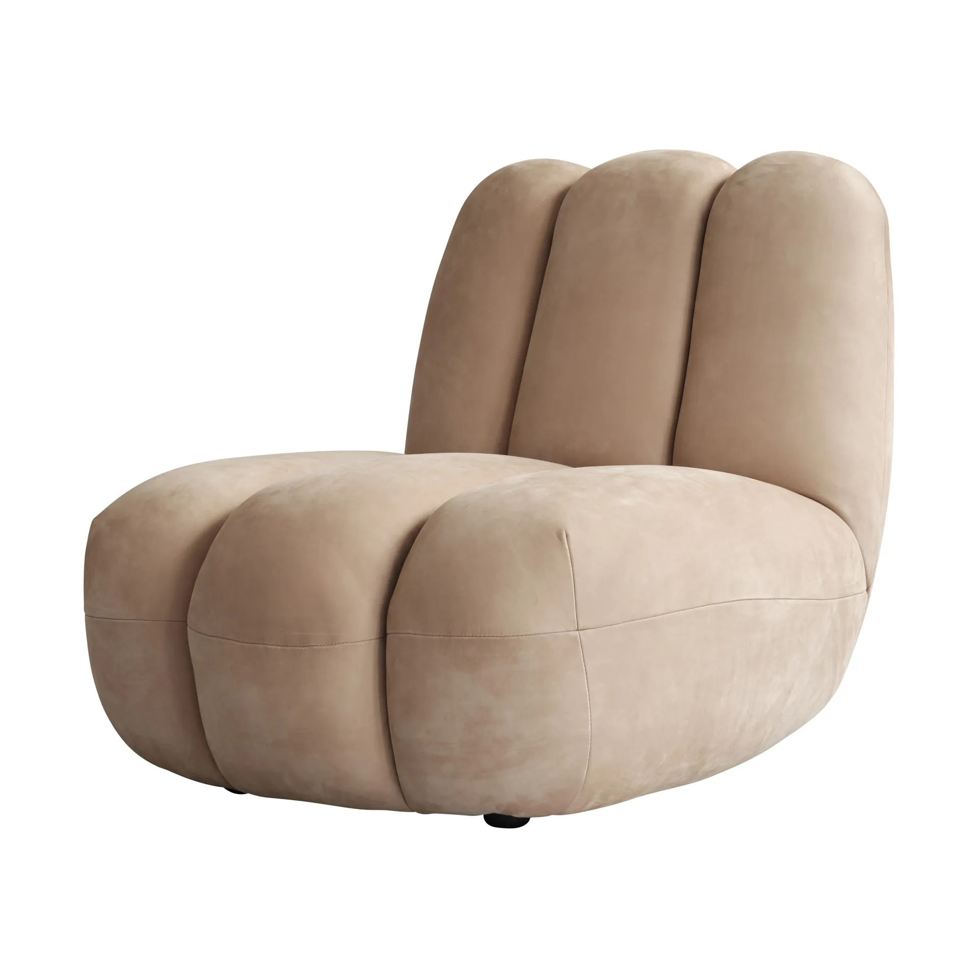 Fauteuil lounge Toe, Nubuck 101 Copenhagen