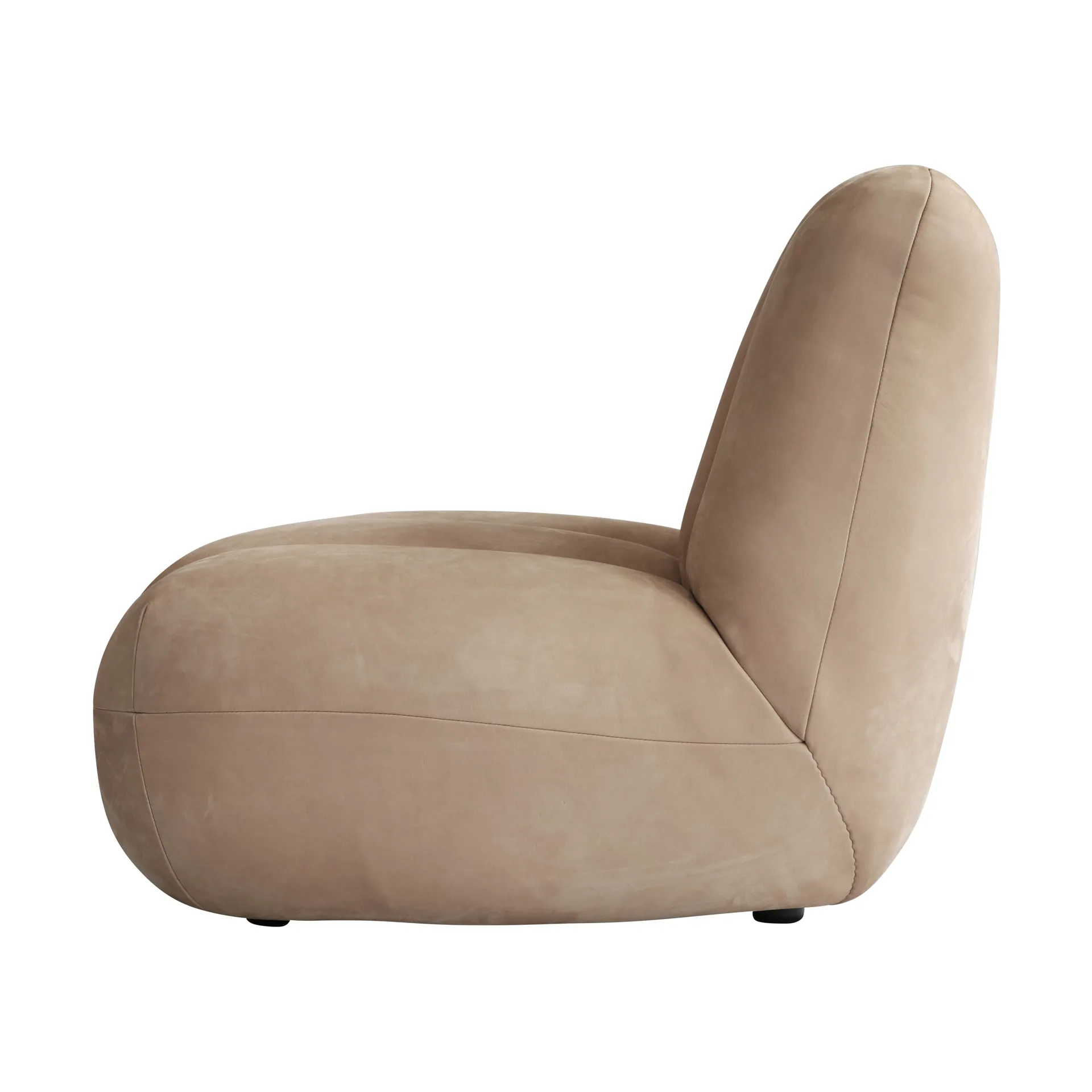Fauteuil lounge Toe, Nubuck 101 Copenhagen