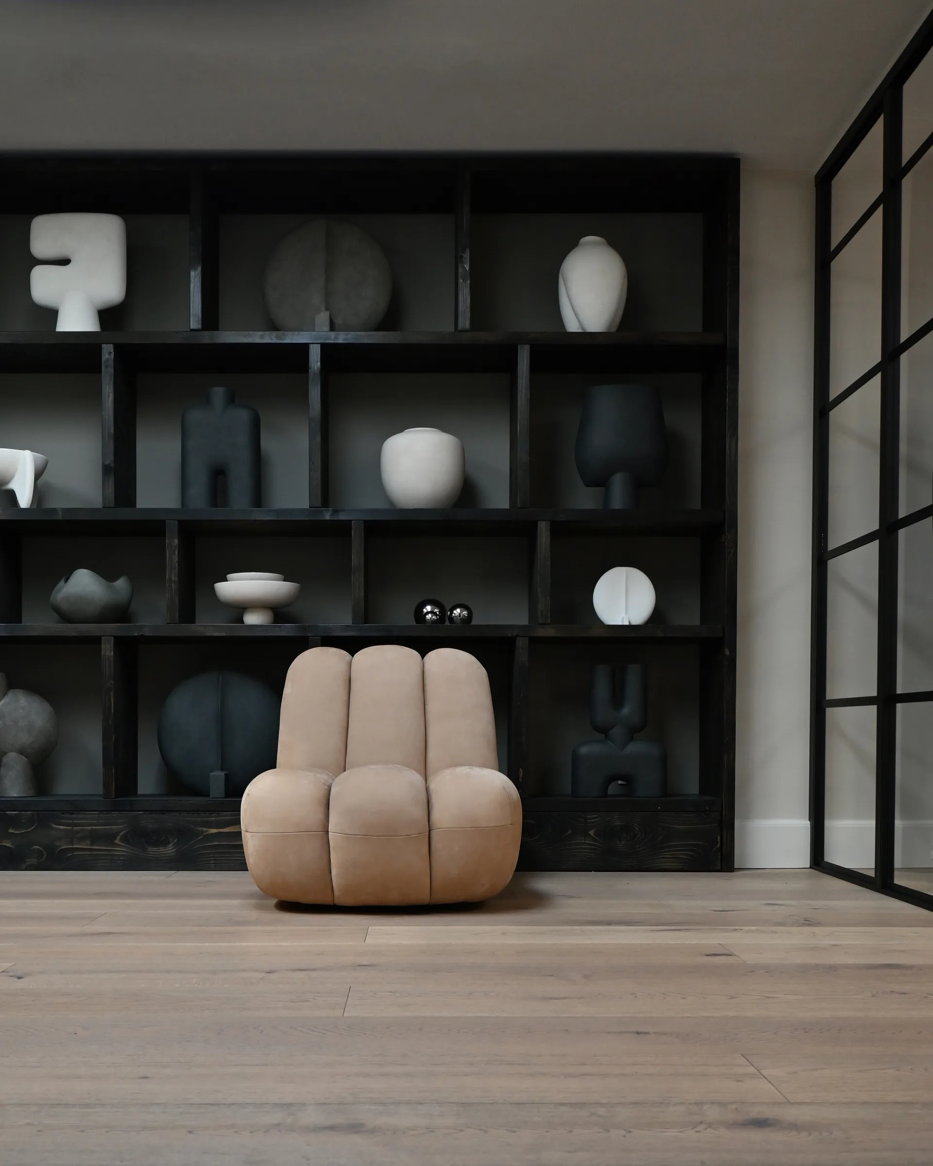 Fauteuil lounge Toe, Nubuck 101 Copenhagen