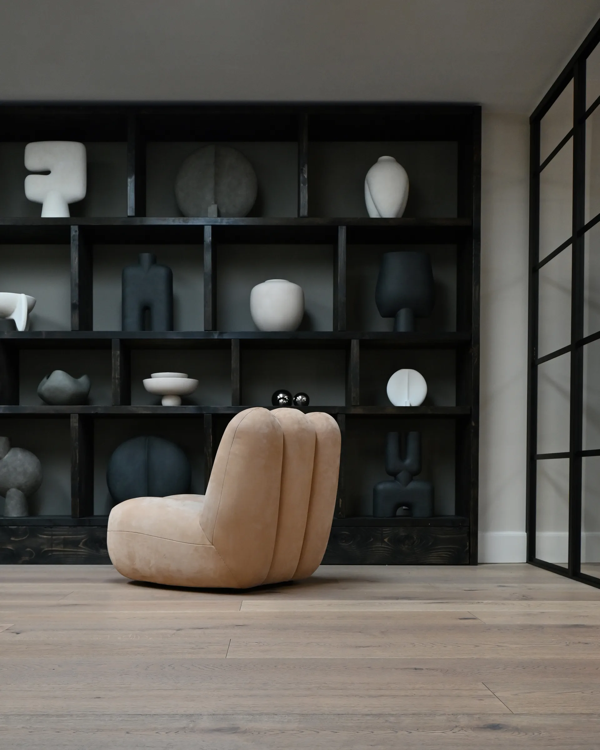 Fauteuil lounge Toe, Nubuck 101 Copenhagen