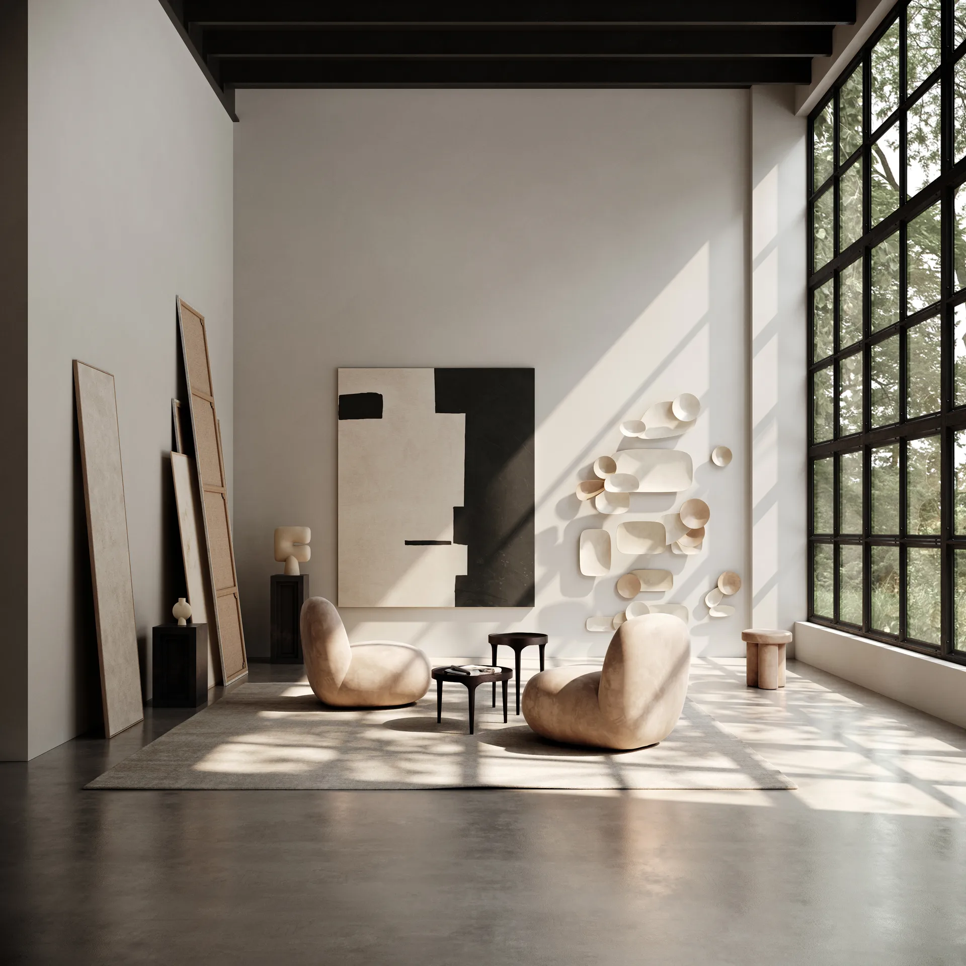 Fauteuil Toe Chair Flat 92x75 cm, Nubuck 101 Copenhagen