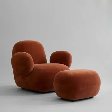 Fauteuil Toe Chair Flat 92x75 cm - Rust - 101 Copenhagen