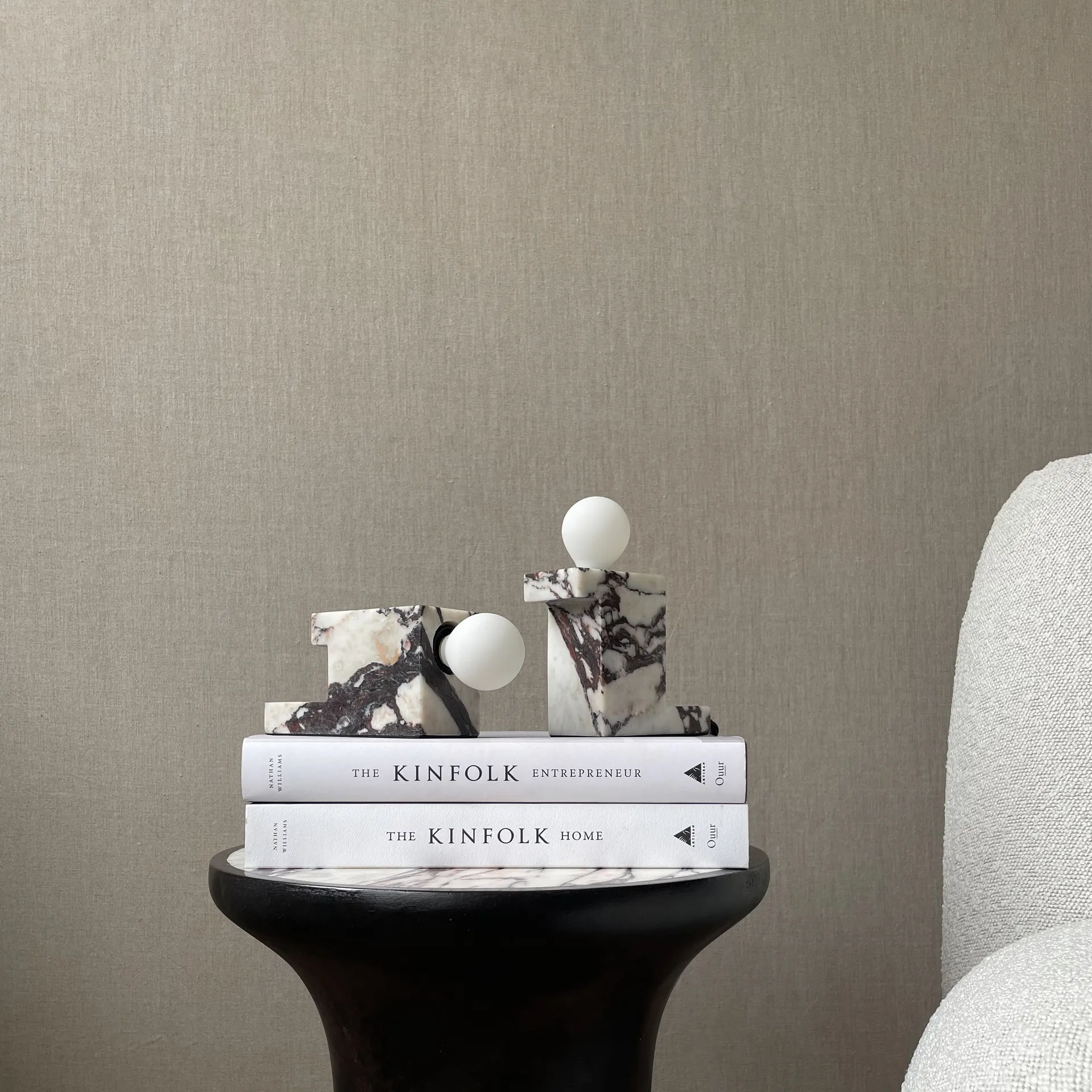 Lampe basse Brick 8x14 cm, Calacatta 101 Copenhagen