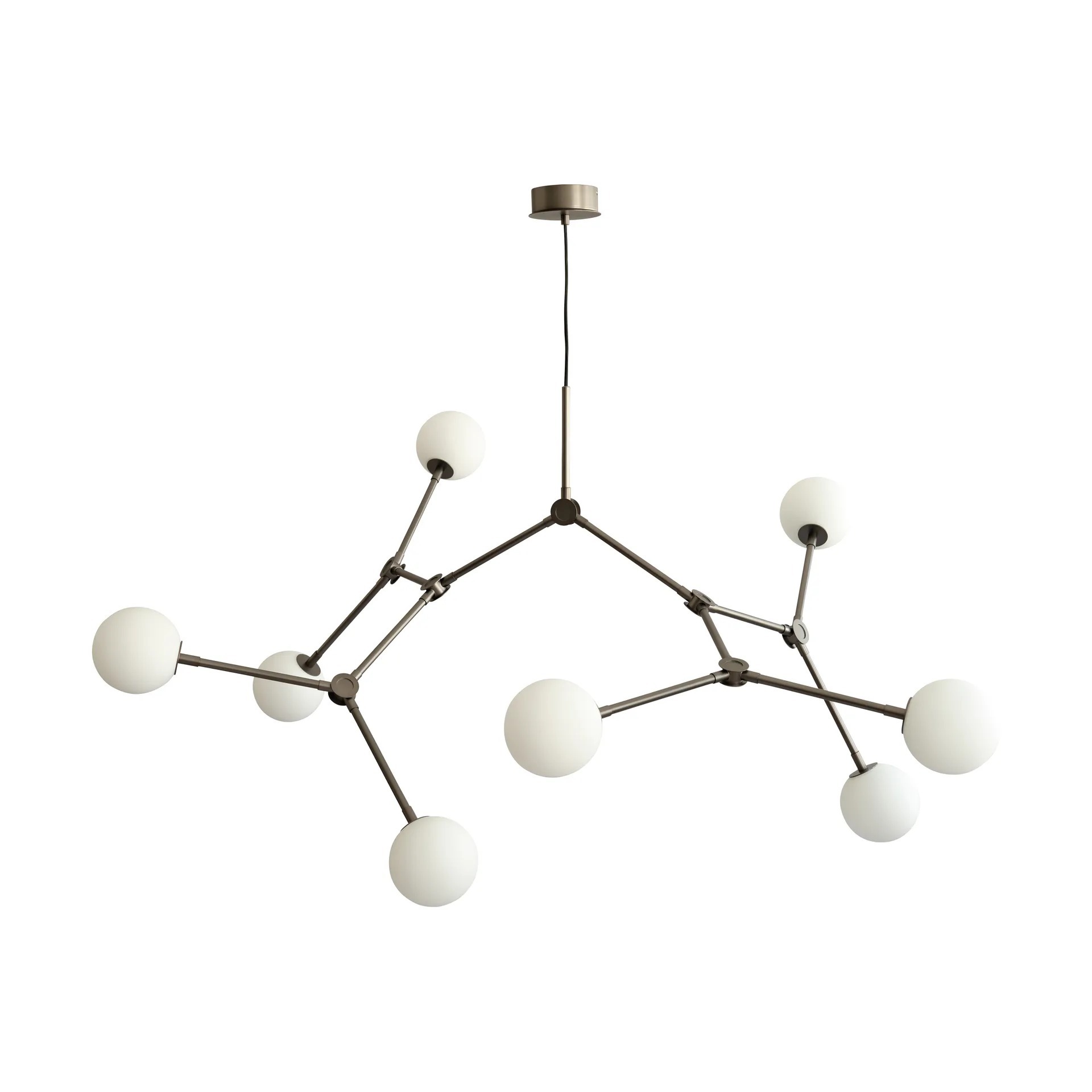 Lustre Drop Chandelier Bulp Grande, Gris 101 Copenhagen