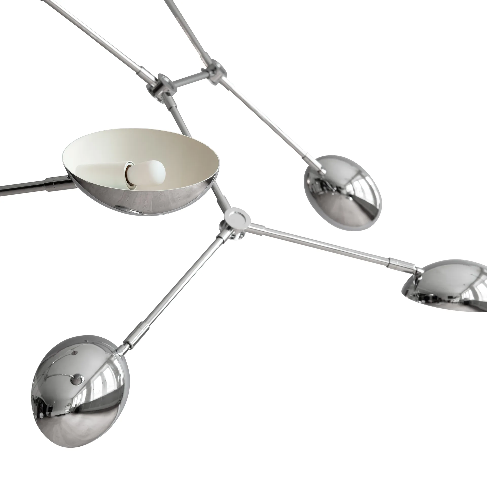 Lustre Drop Chandelier, Chrome 101 Copenhagen
