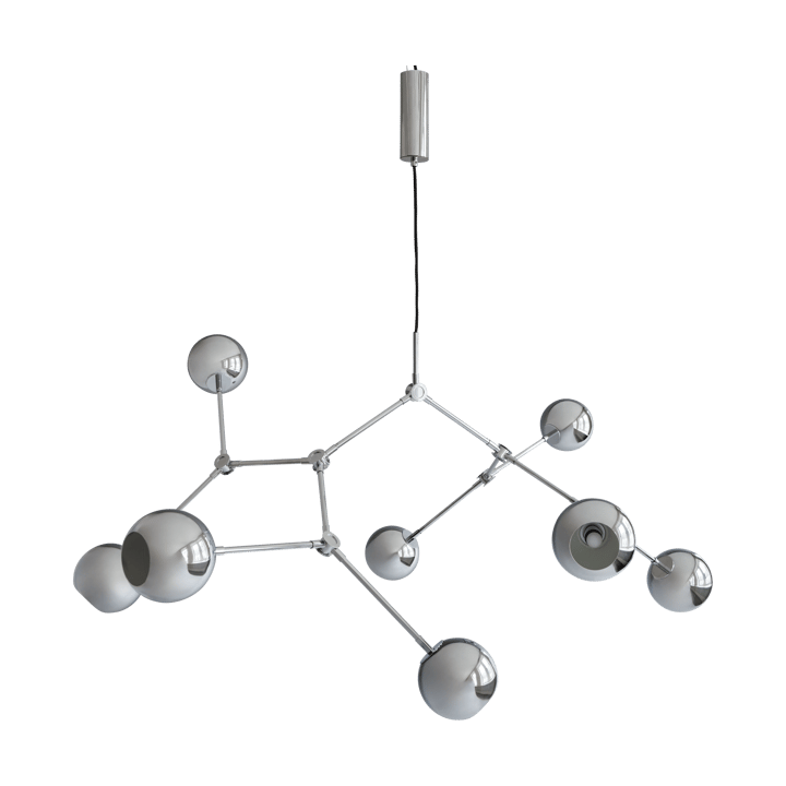 Lustre Drop Chandelier Globe - Chrome - 101 Copenhagen