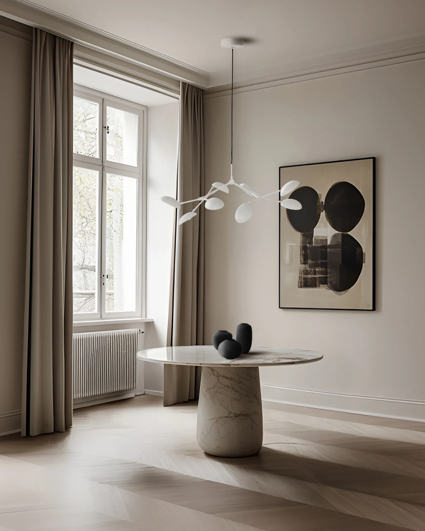 Lustre Drop Chandelier mini, Blanc 101 Copenhagen