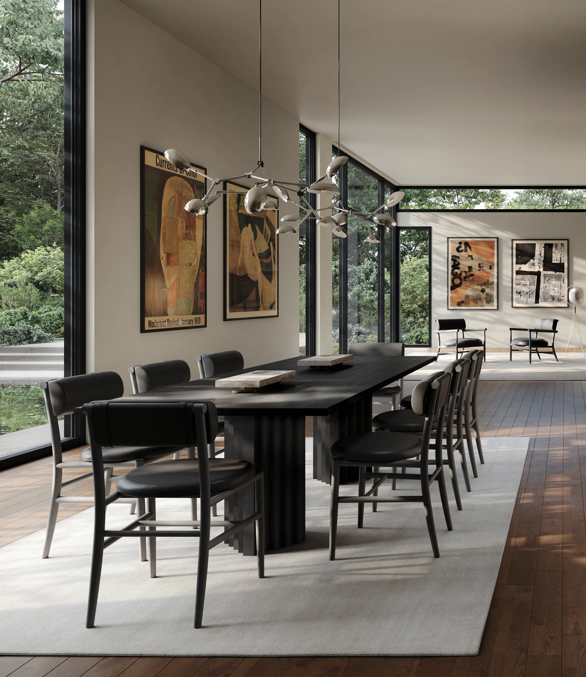 Lustre Drop Chandelier mini, Chrome 101 Copenhagen