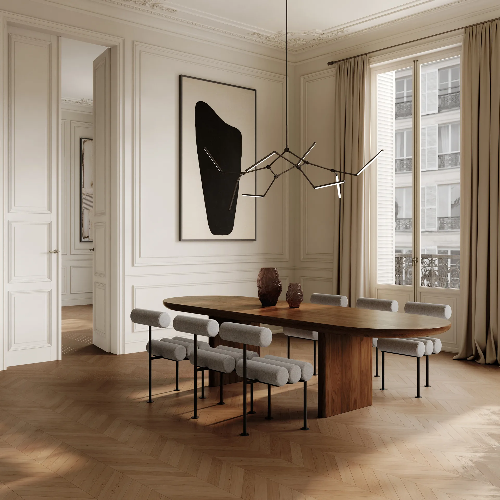 Lustre Stick Chandelier, Bronze 101 Copenhagen