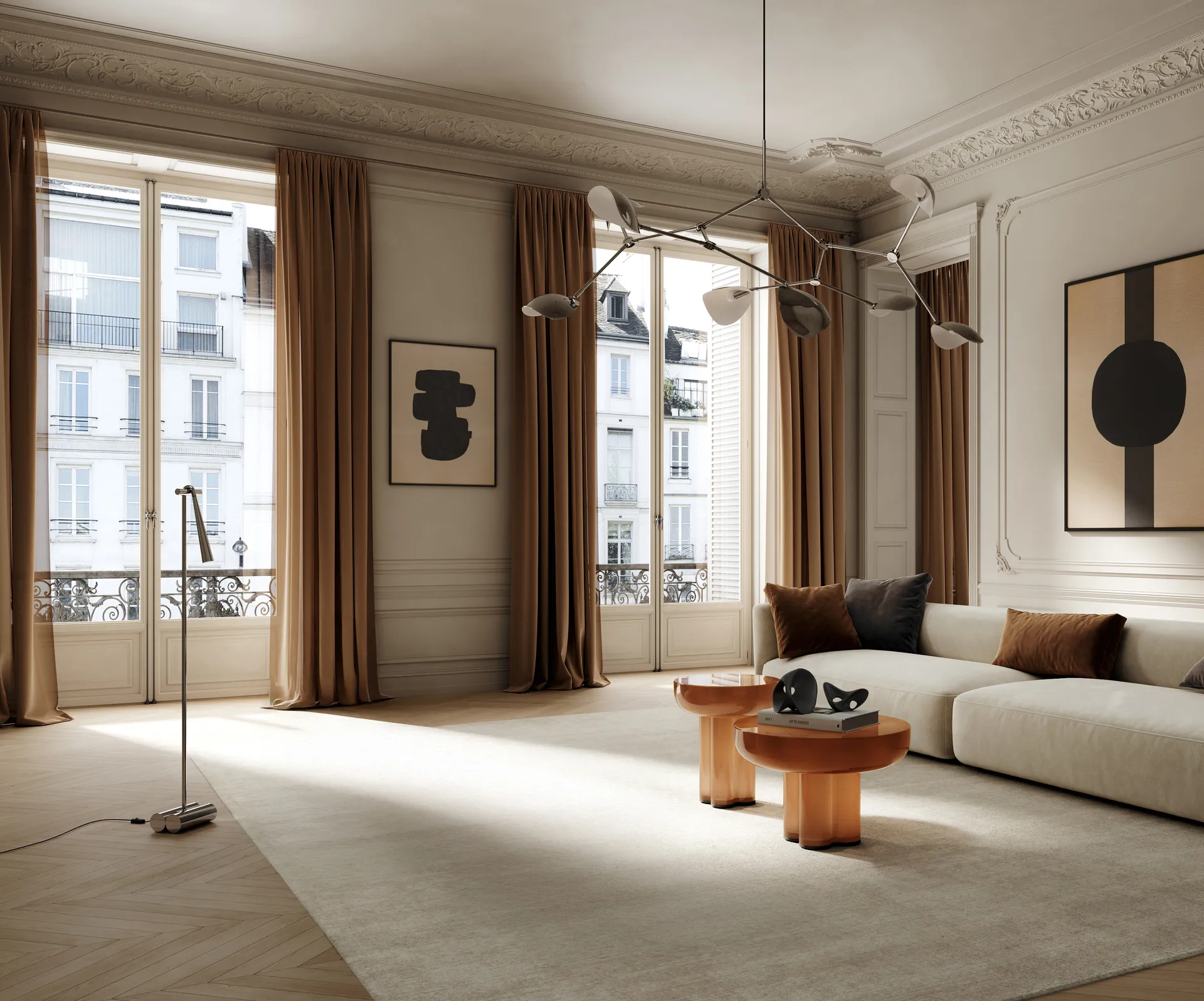 Lustre Stingray grande, Chrome 101 Copenhagen