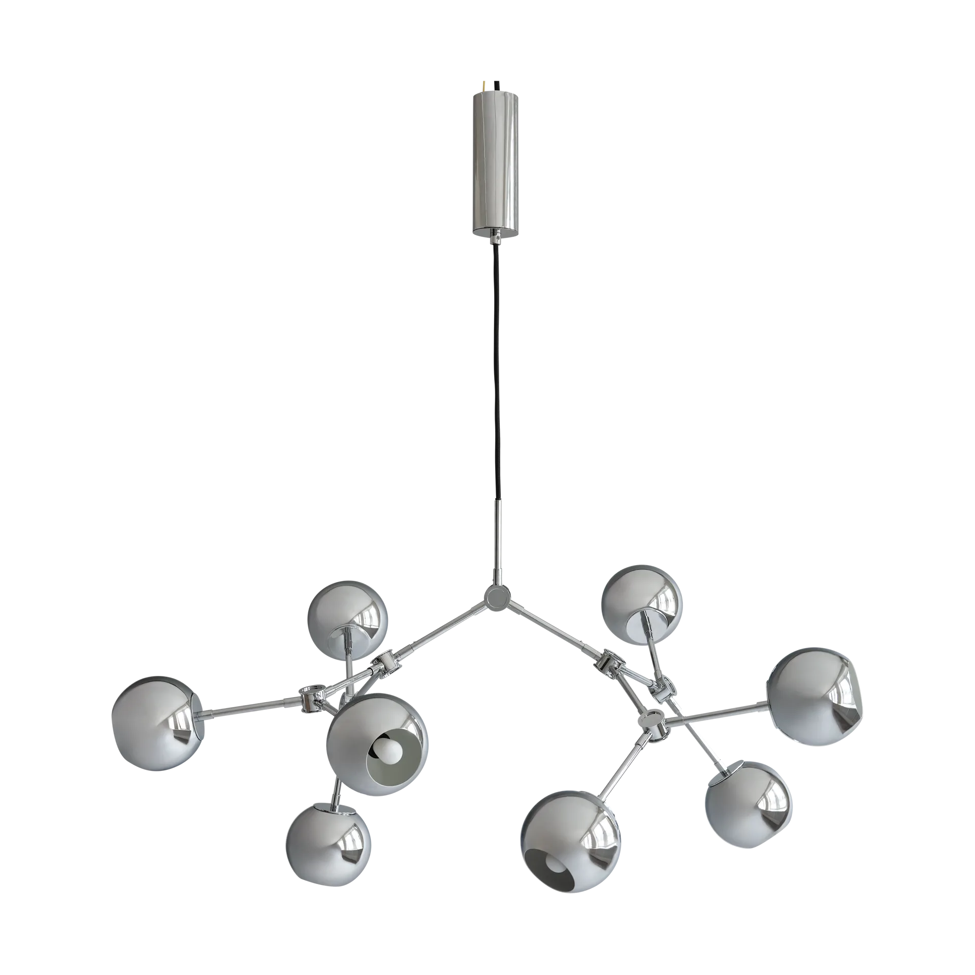 Suspension Drop Chandelier Globe mini, Chrome 101 Copenhagen