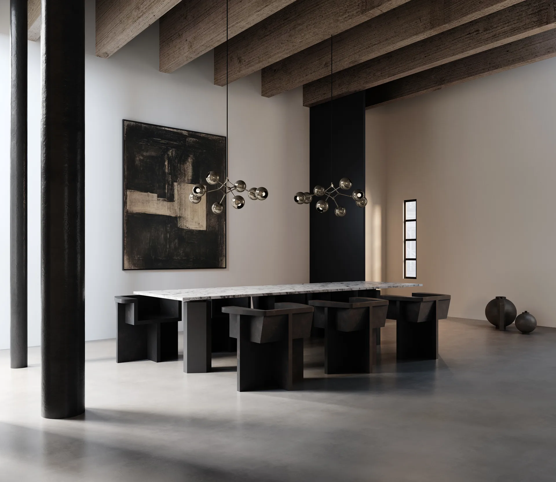Suspension Drop Chandelier Globe mini, Chrome 101 Copenhagen