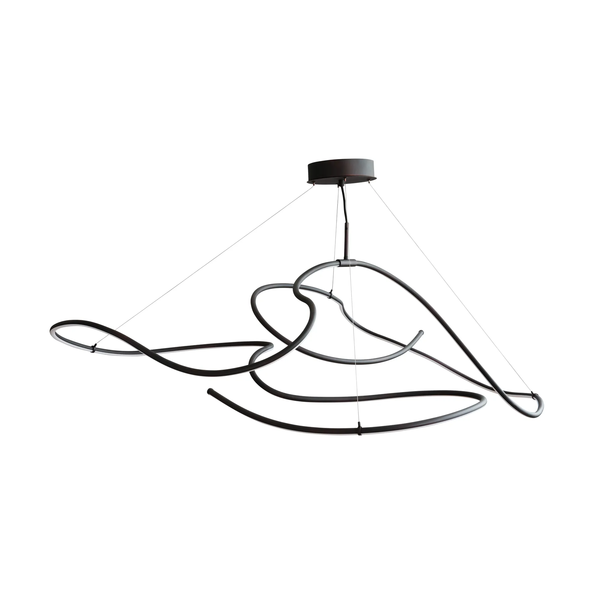 Suspension Ghost Chandelier big, Burned black 101 Copenhagen