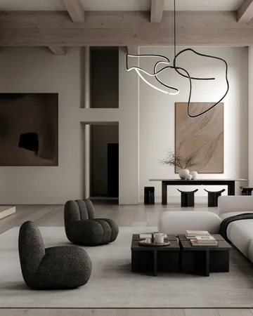 Suspension Ghost Chandelier big - Burned black - 101 Copenhagen