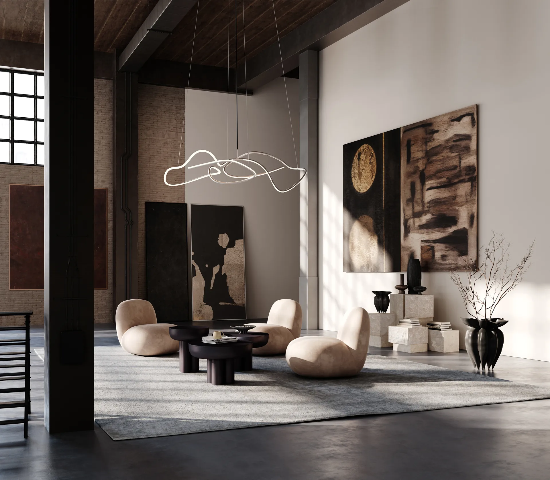 Suspension Ghost Chandelier big, Chrome 101 Copenhagen