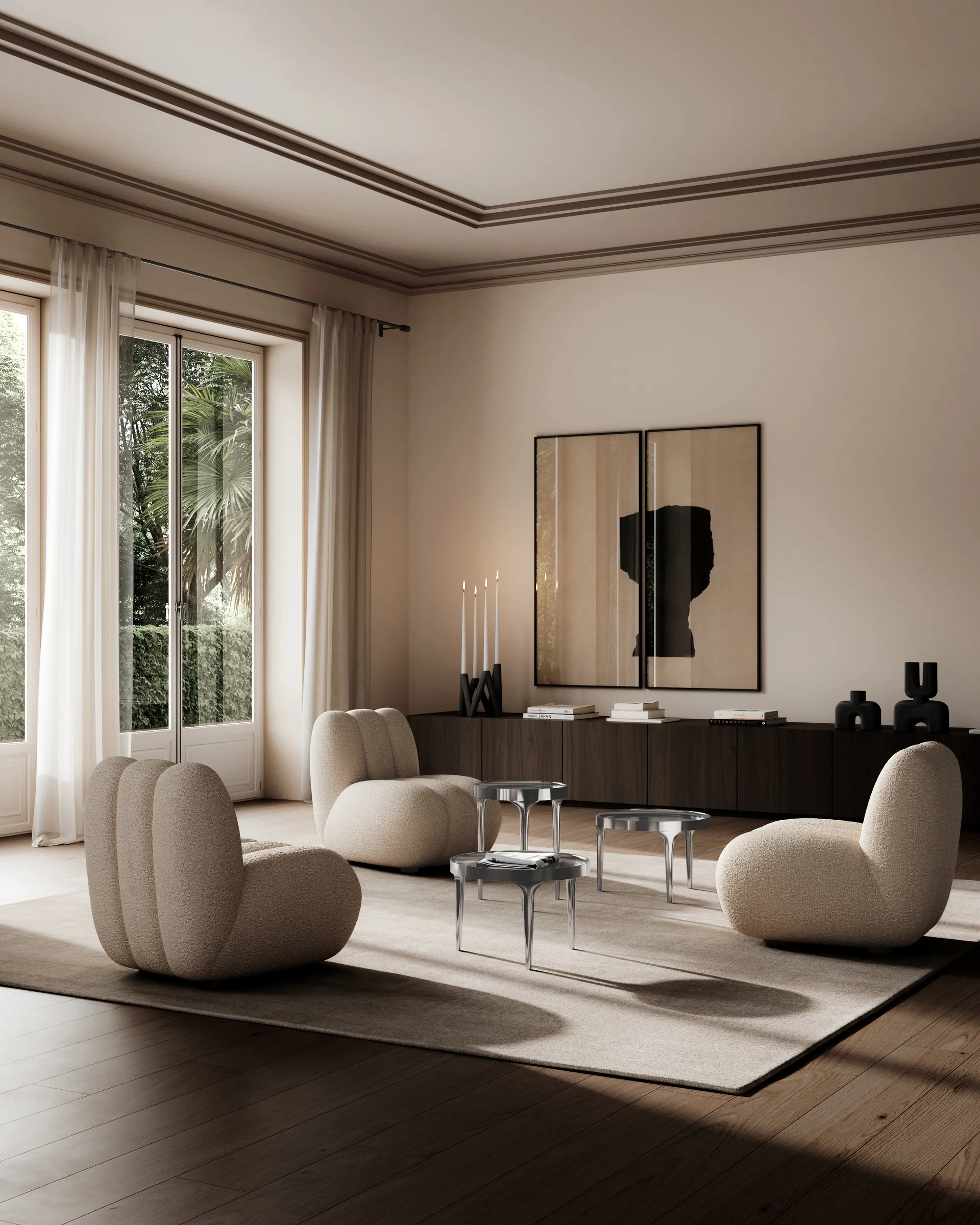 Table d'appoint Phantom, Chrome tall 101 Copenhagen