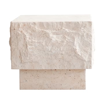 Table d'appoint Temple low 42x40 cm - Chrome-limestone - 101 Copenhagen