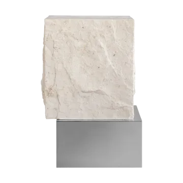 Table d'appoint Temple tall 50x33 cm - Chrome-limestone - 101 Copenhagen