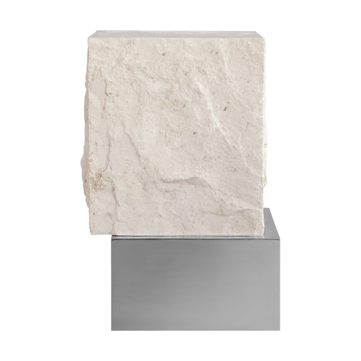 Table d'appoint Temple tall 50x33 cm - Chrome-limestone - 101 Copenhagen
