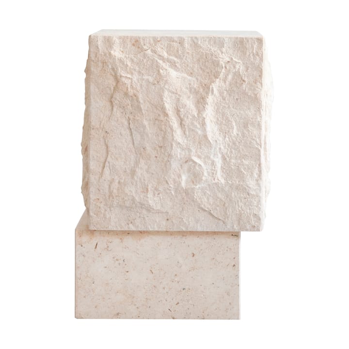 Table d'appoint Temple tall 50x33 cm - Chrome-limestone - 101 Copenhagen