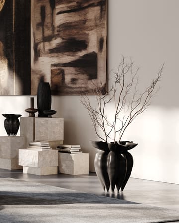 Table d'appoint Temple tall 50x33 cm - Chrome-limestone - 101 Copenhagen