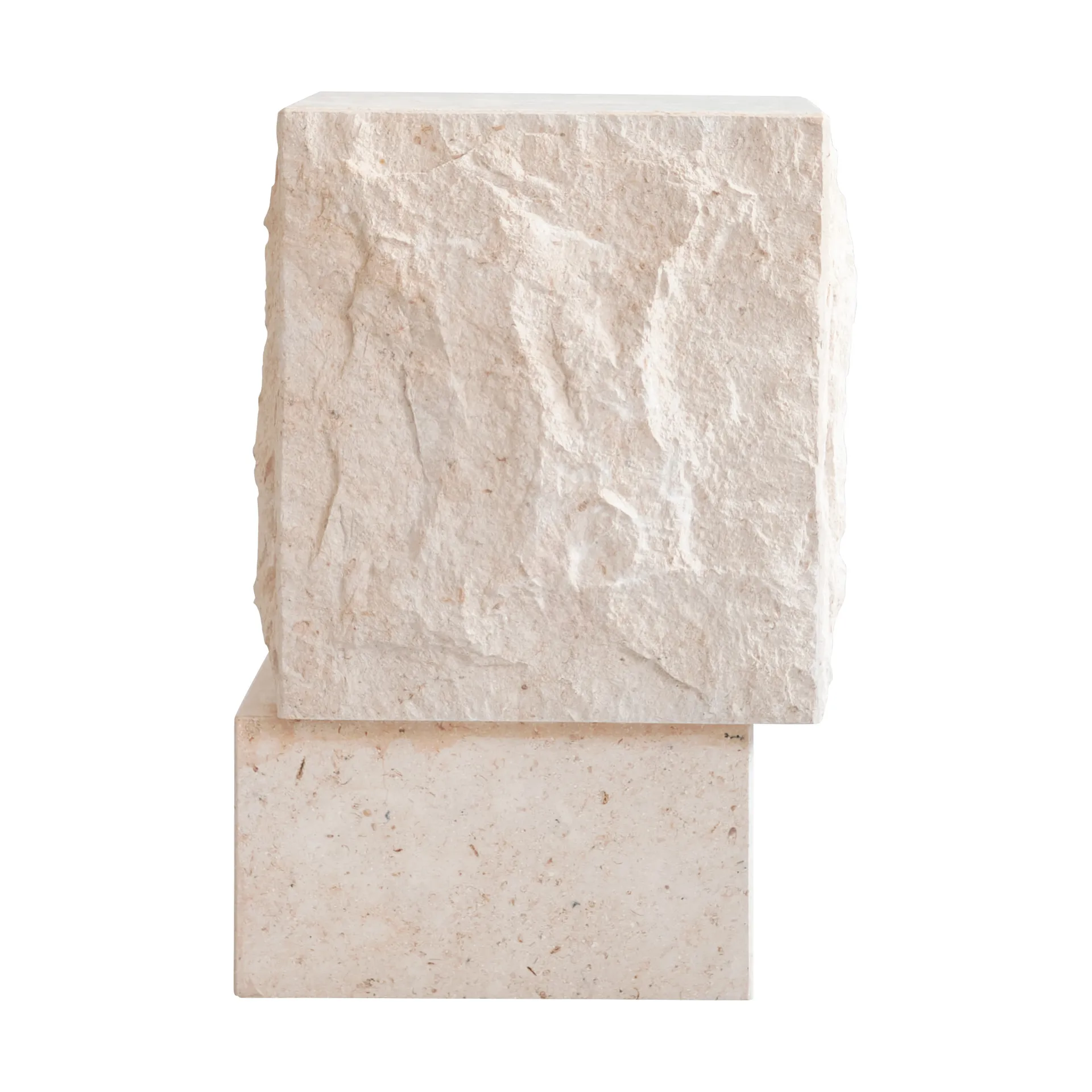 Table d'appoint Temple tall 50x33 cm, Limestone 101 Copenhagen