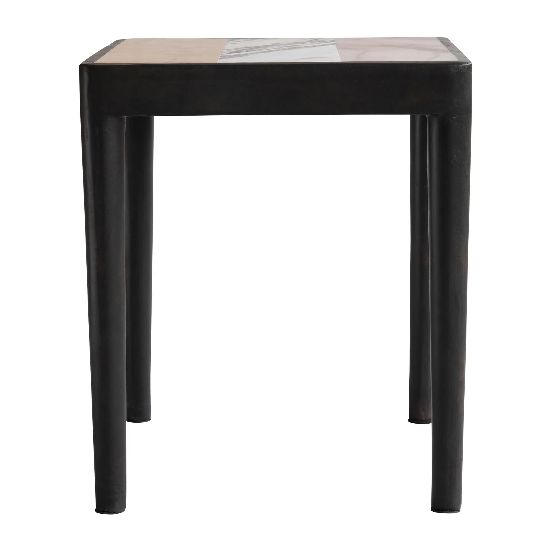 Table Tairu 38x38 cm striped, Peach-Calacatta-Yellow 101 Copenhagen