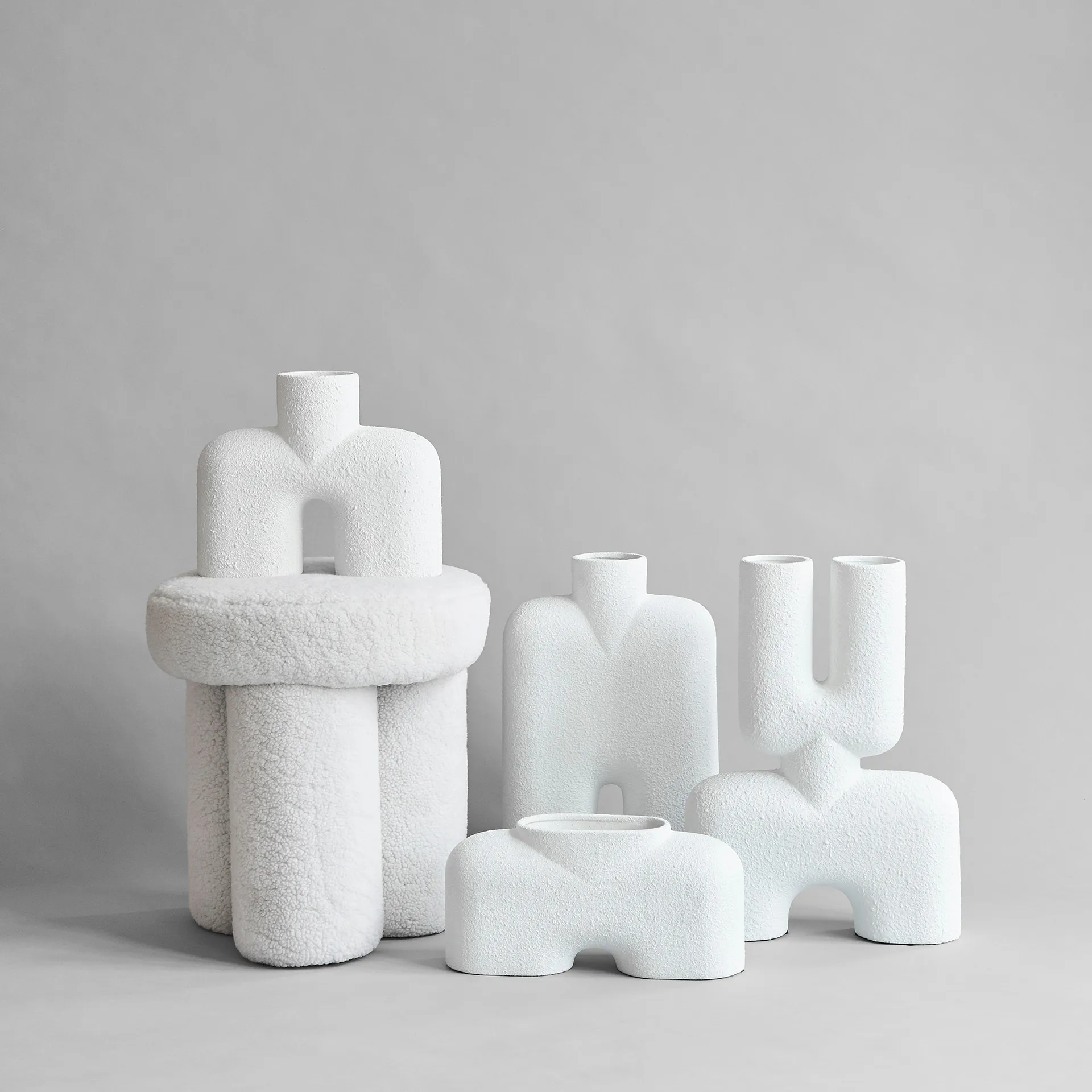 Vase Cobra Double Medio 34x47 cm, Bubble blanc 101 Copenhagen